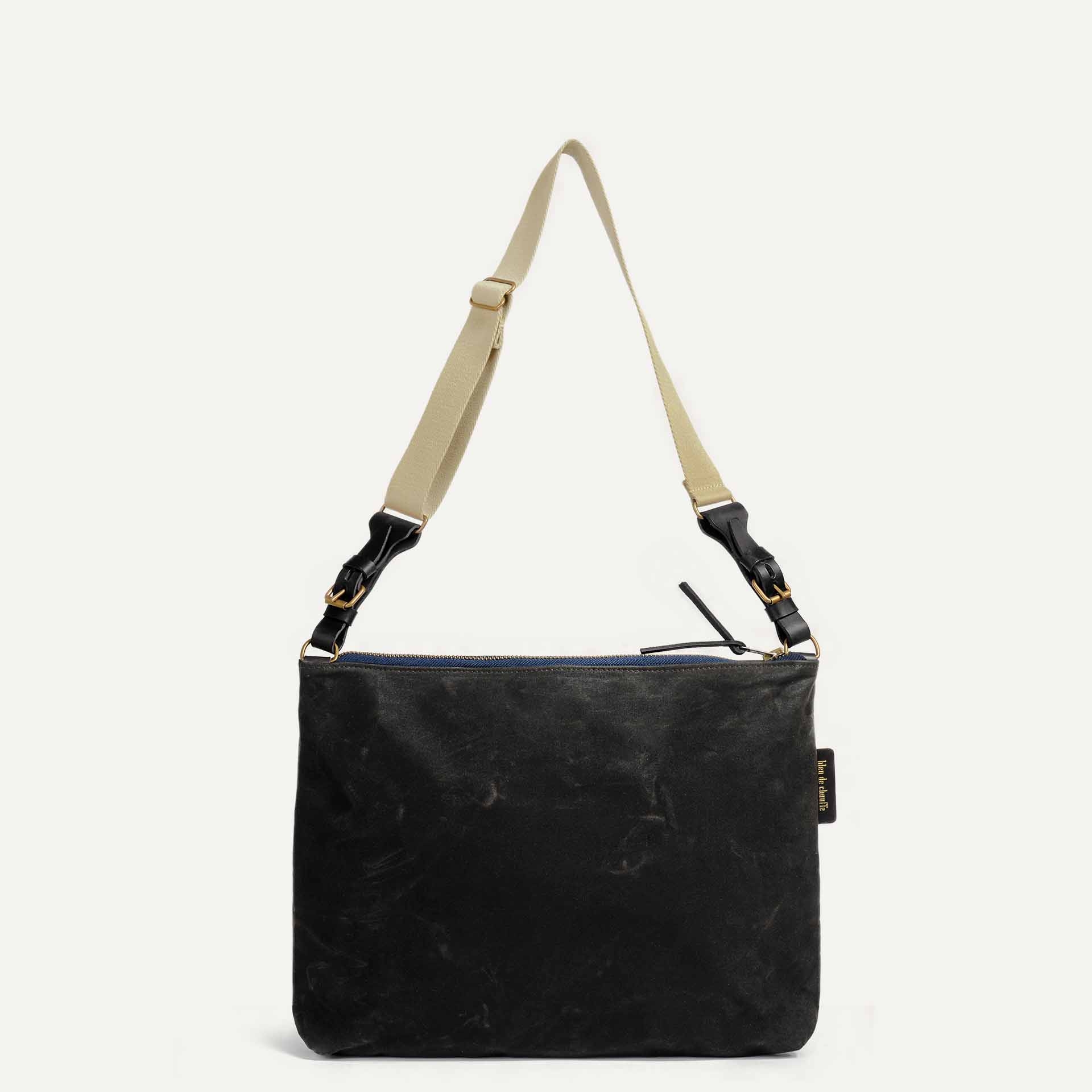 Besace Baskia - Noir Waxé (image n°3)