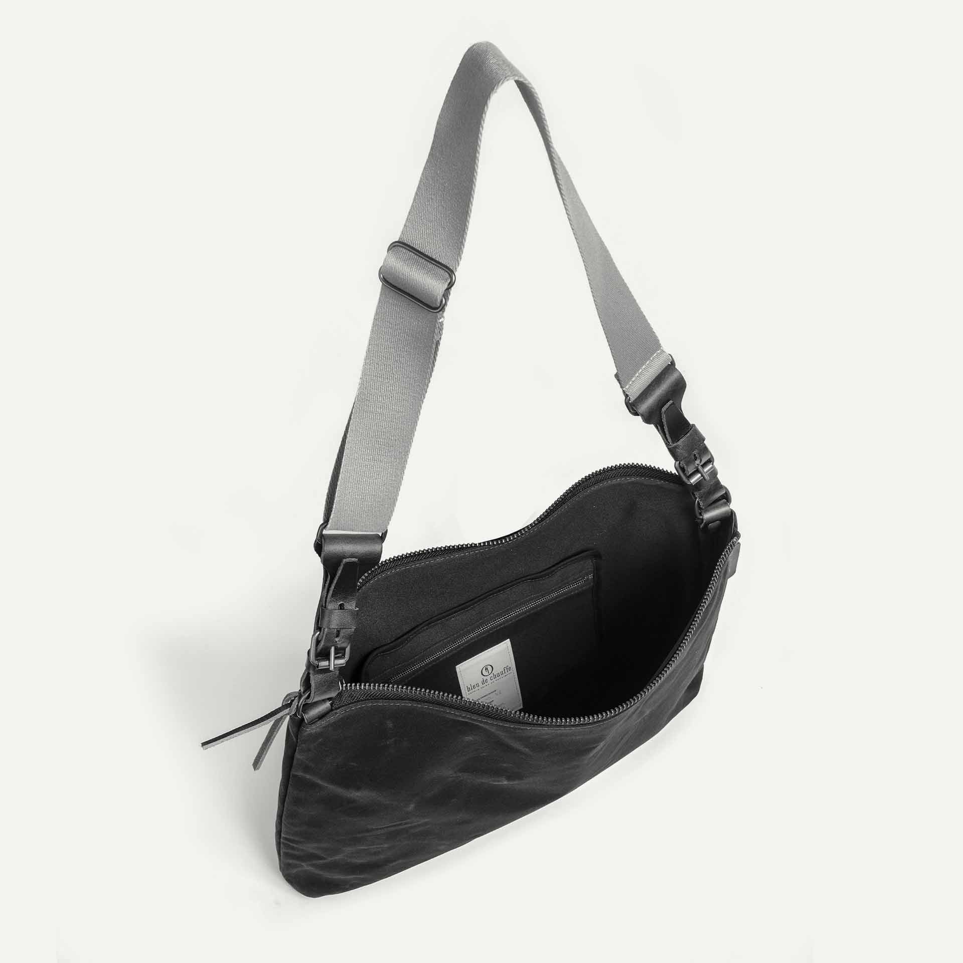 Besace Baskia - Noir Waxé (image n°4)