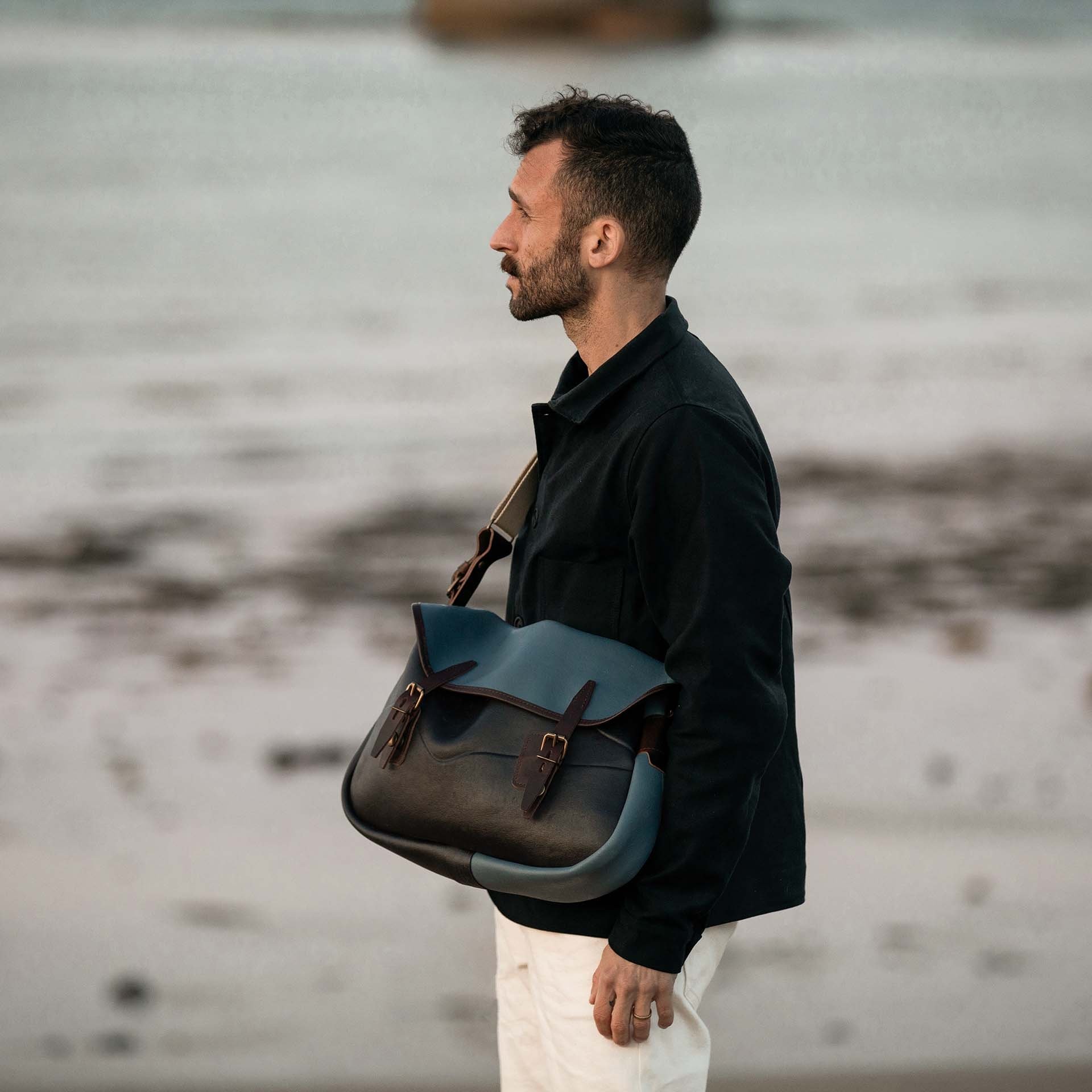 Fisherman's Musette M / BDC x LE CHAMEAU - Blue (image n°5)