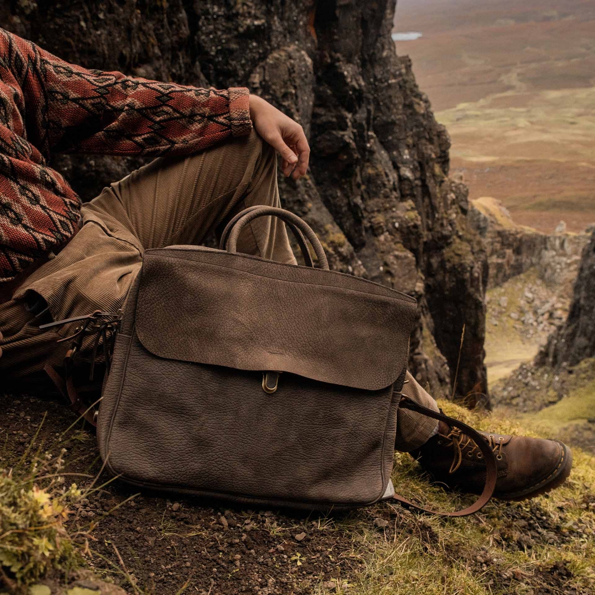 Zeppo Business bag - Soft Khaki brown (image n°7)