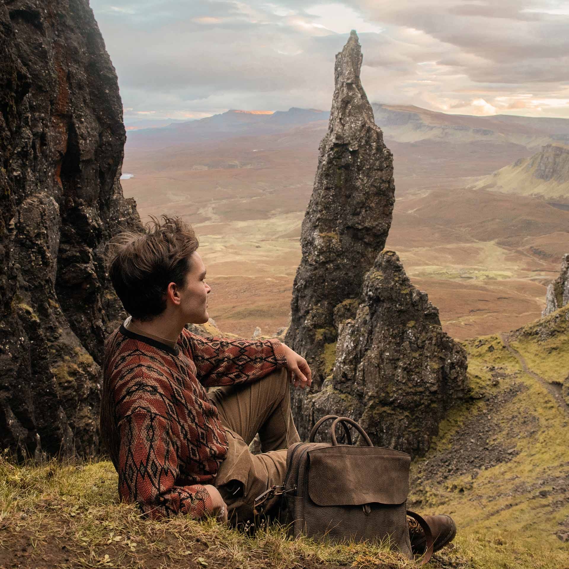 Zeppo Businesstasche - Soft Khaki braun (image n°8)