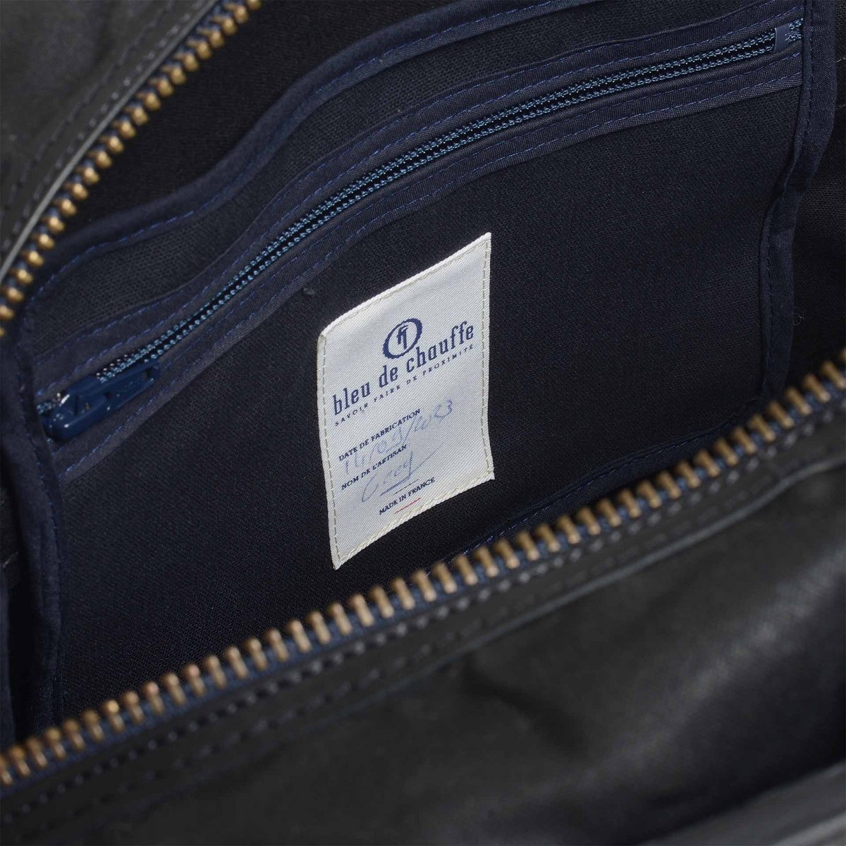 Sac business Zeppo - Noir Waxé (image n°8)