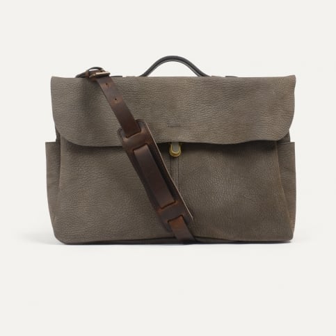 Cartable Charles - Kaki brun