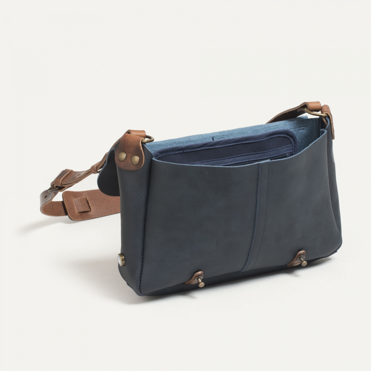 Léo plumber bag - Navy blue/Pain Brûlé (image n°4)