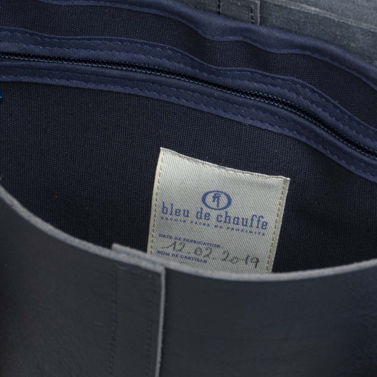 Léo plumber bag - Navy blue/Pain Brûlé (image n°5)