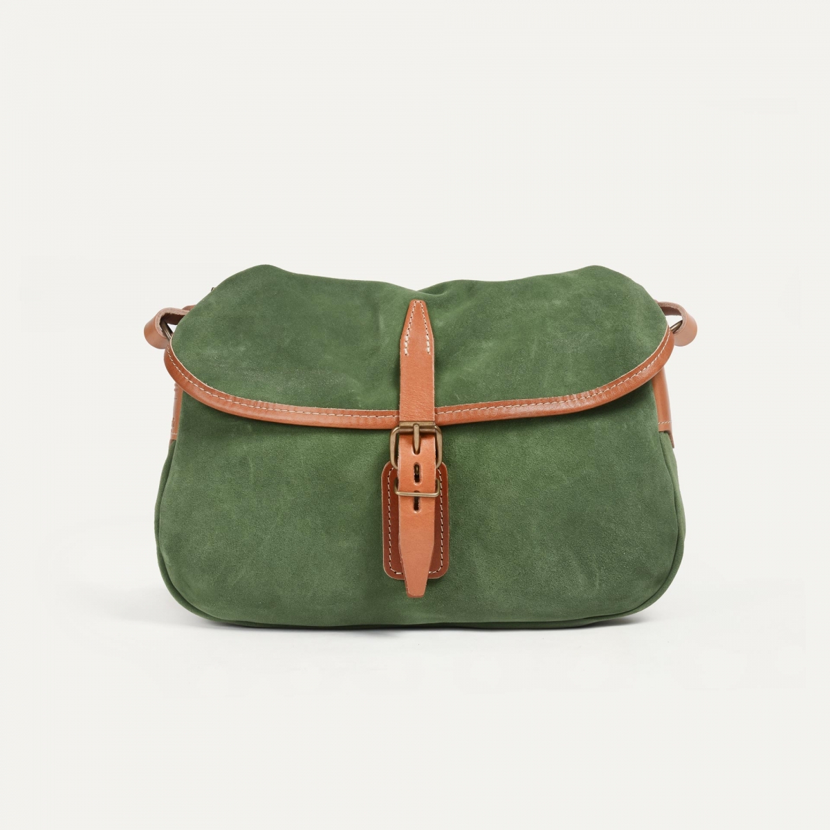 Musette du Pêcheur XS / Cuir Velours - Agave (image n°2)