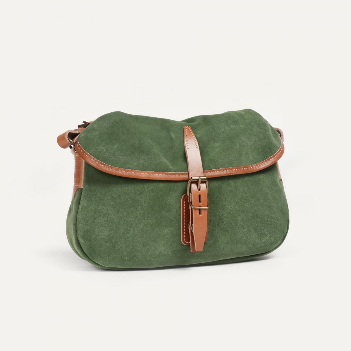 Musette du Pêcheur XS / Cuir Velours - Agave (image n°3)