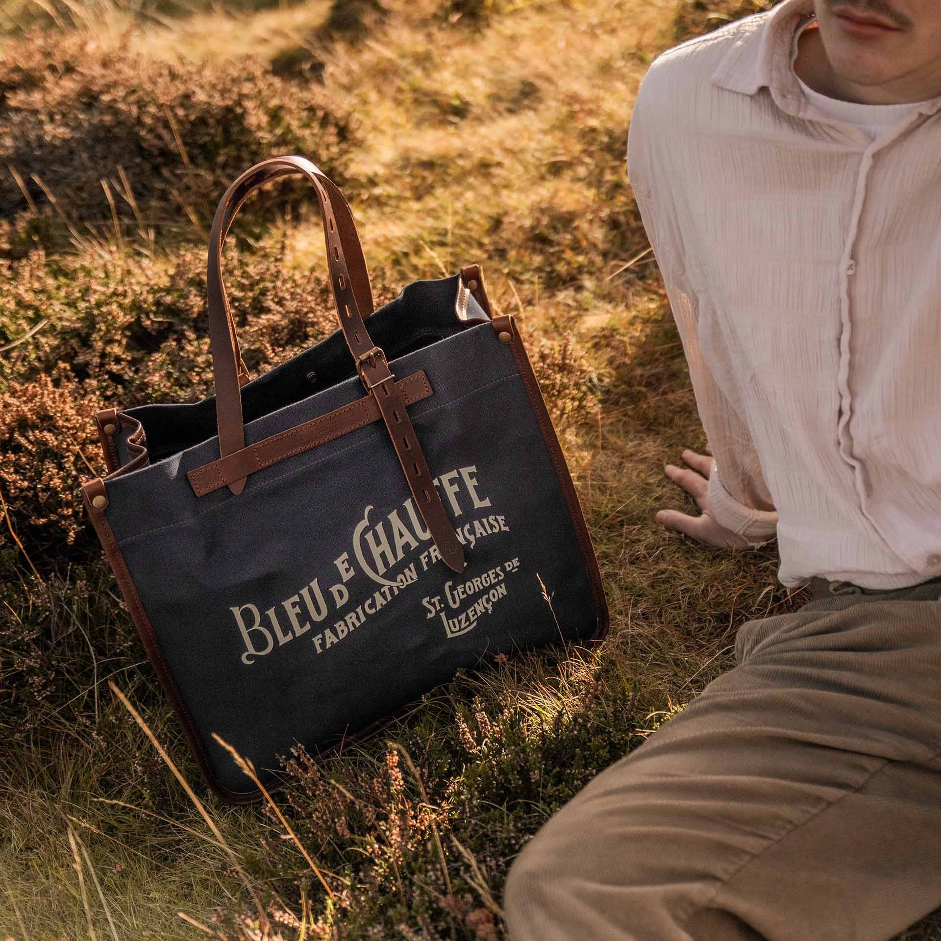 BAZAR tote - Navy blue stonewashed (image n°6)