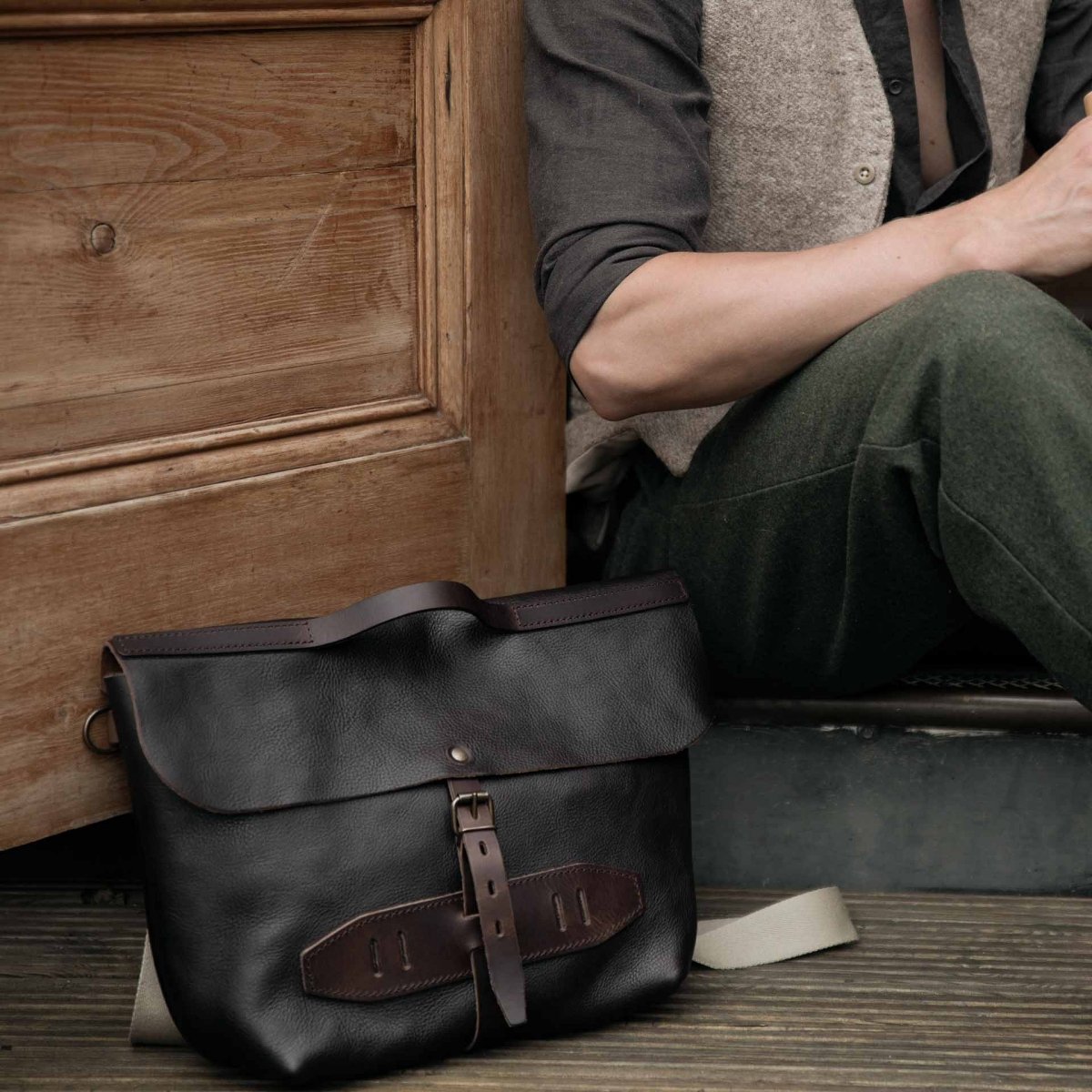 Lazard Satchel bag - Dark chestnut (image n°5)