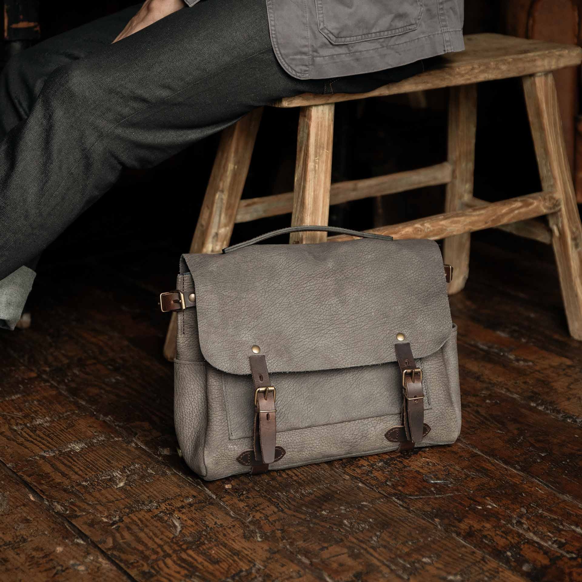 Sac Postier Eclair M - Soft Kaki brun (image n°6)