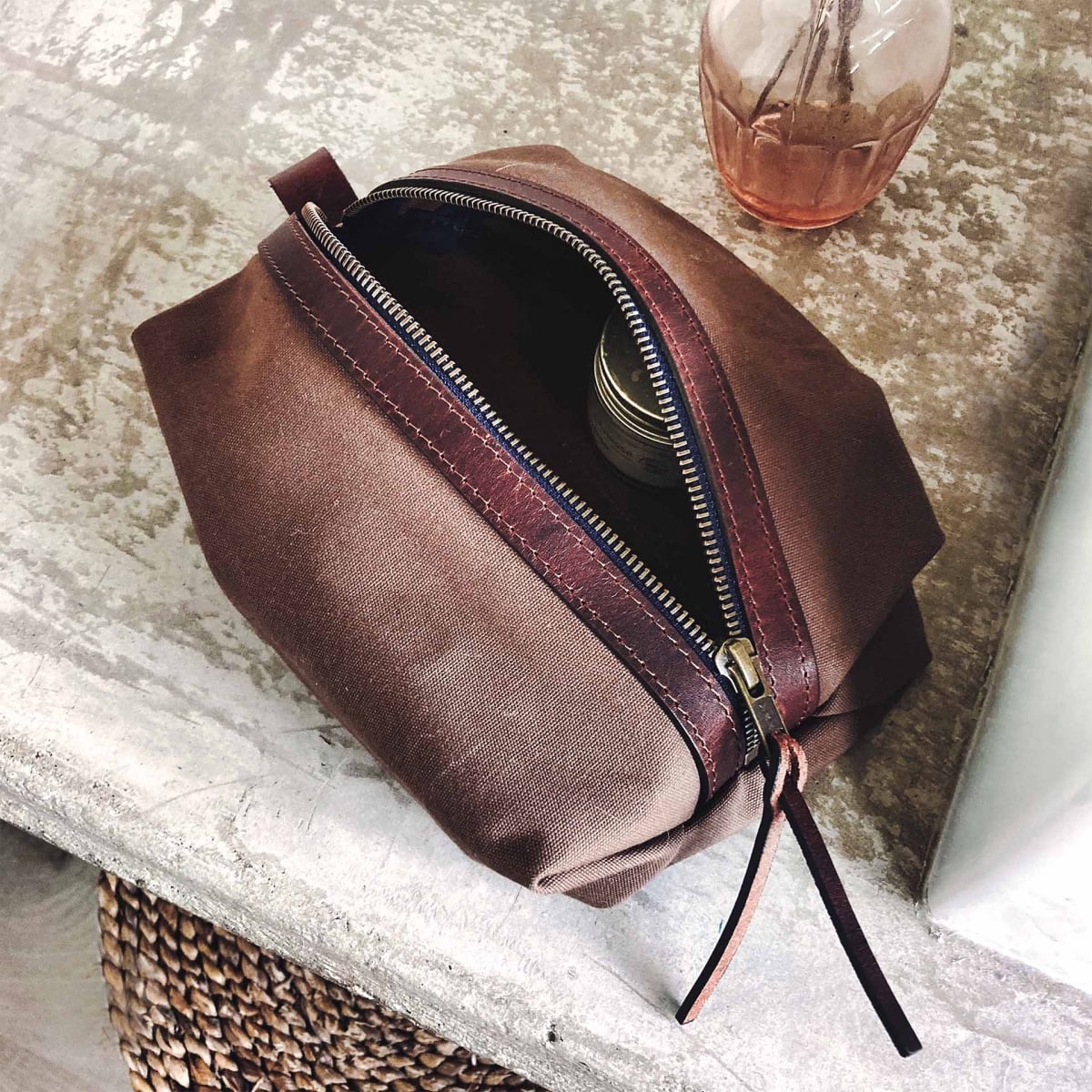 Trousse de toilette ZAZOU - Noisette (image n°5)