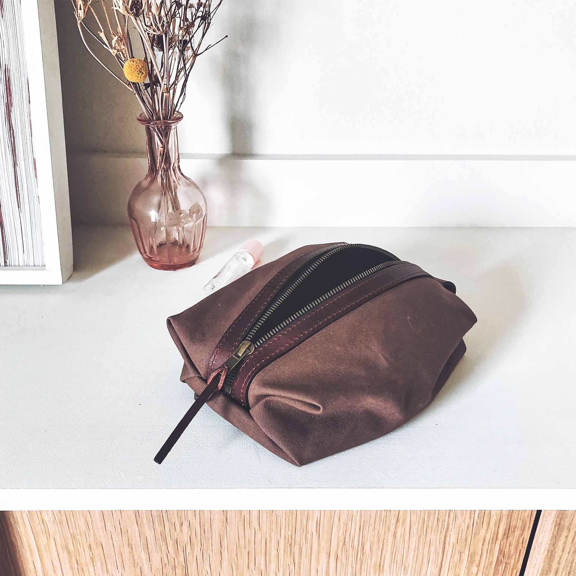 Trousse de toilette ZAZOU - Noisette (image n°6)