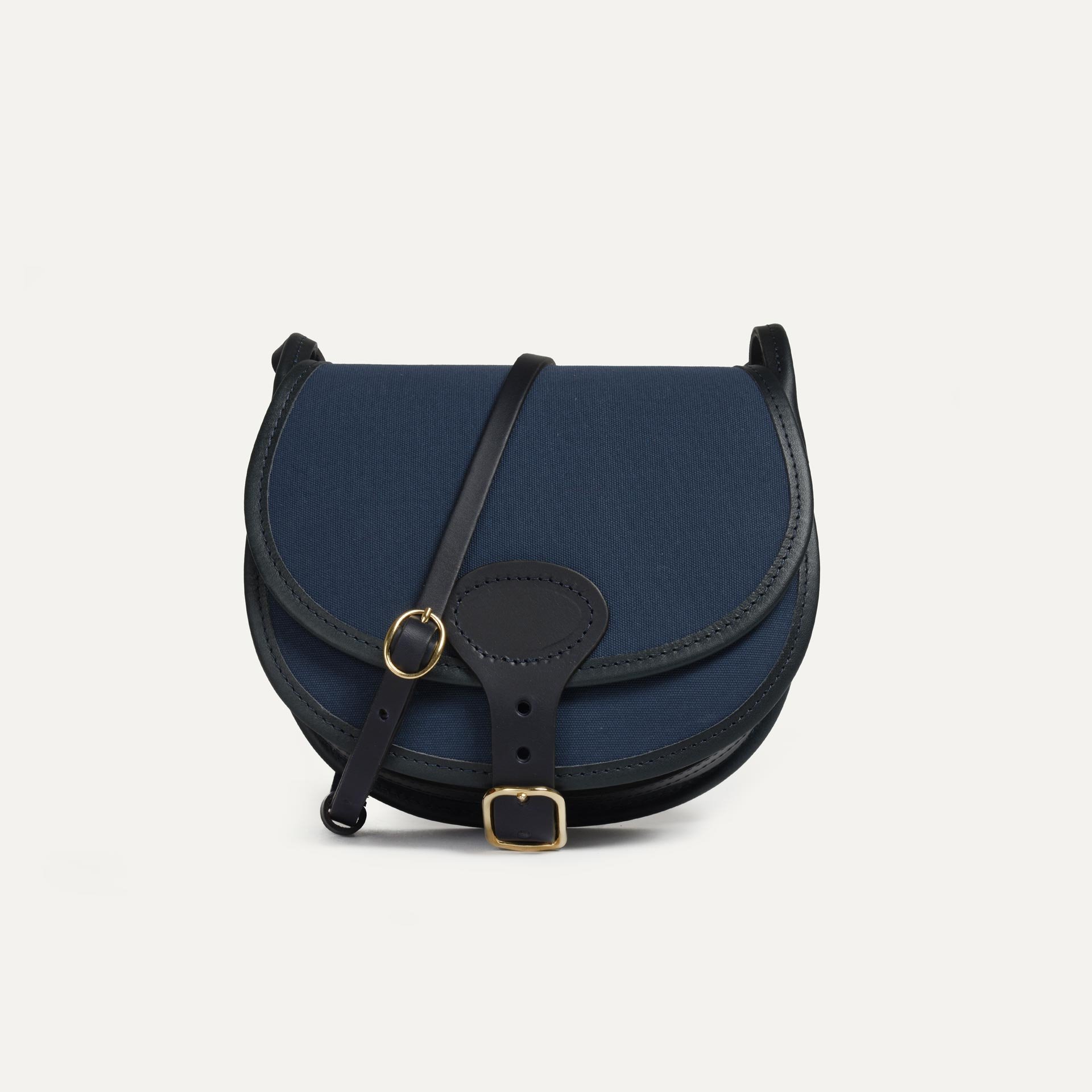 Diane M Gibecière bag - Blue / Canvas & Leather (image n°1)