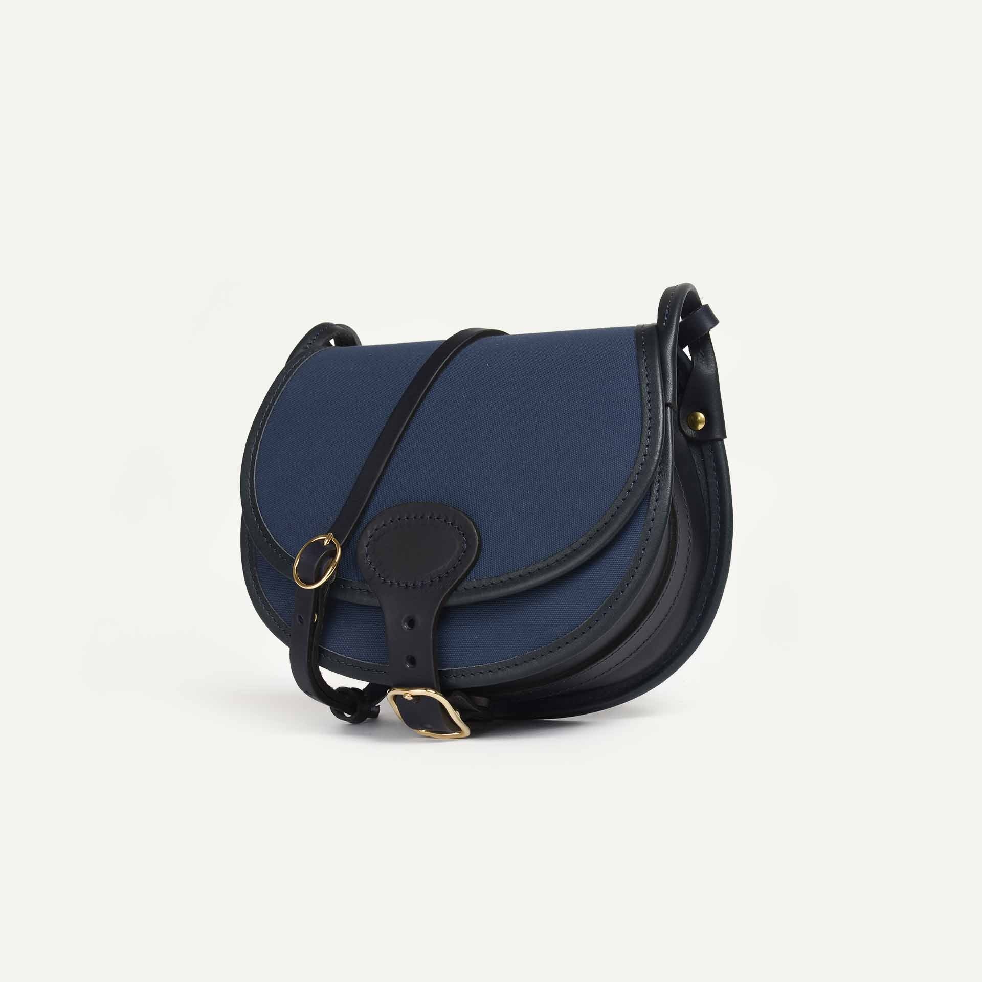 Diane M Gibecière bag - Blue / Canvas & Leather (image n°2)