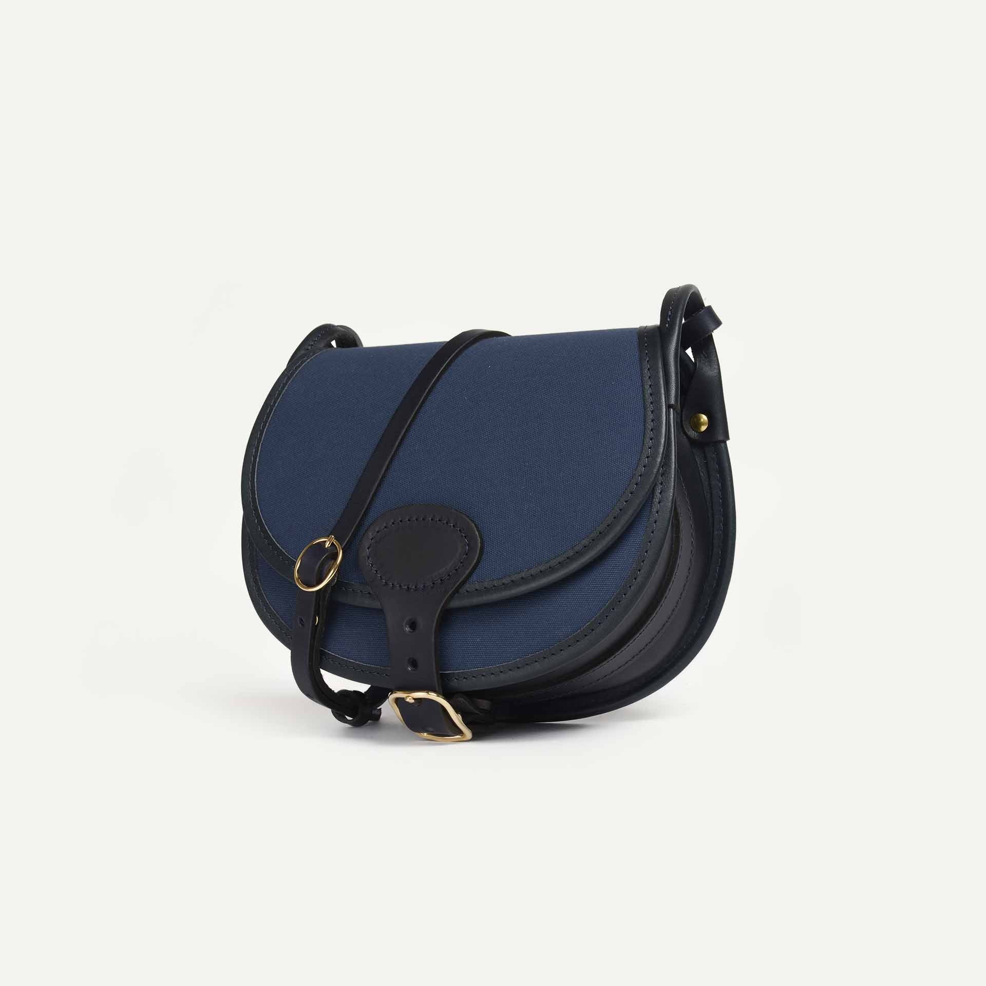 Diane M Gibecière bag - Blue / Canvas & Leather (image n°1)