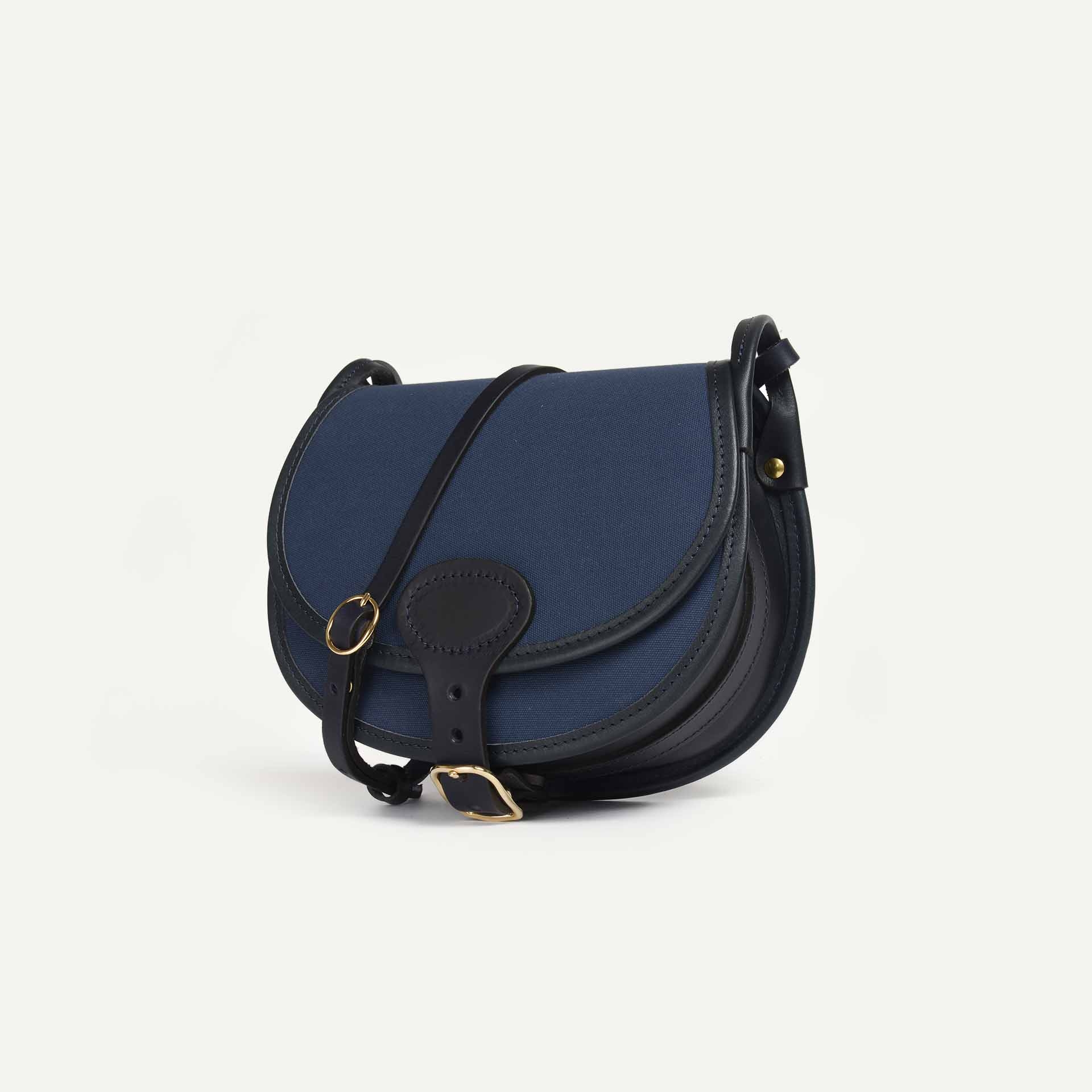 Jagdtasche Diane M - Blau / Canvas und Leder (image n°2)