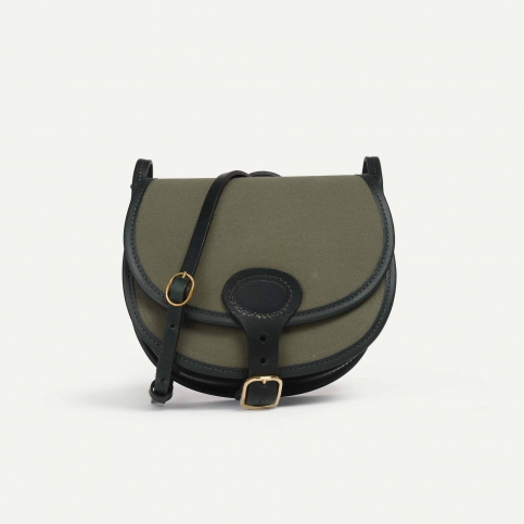 Diane M Gibecière bag - Lichen Green / Canvas and Leather