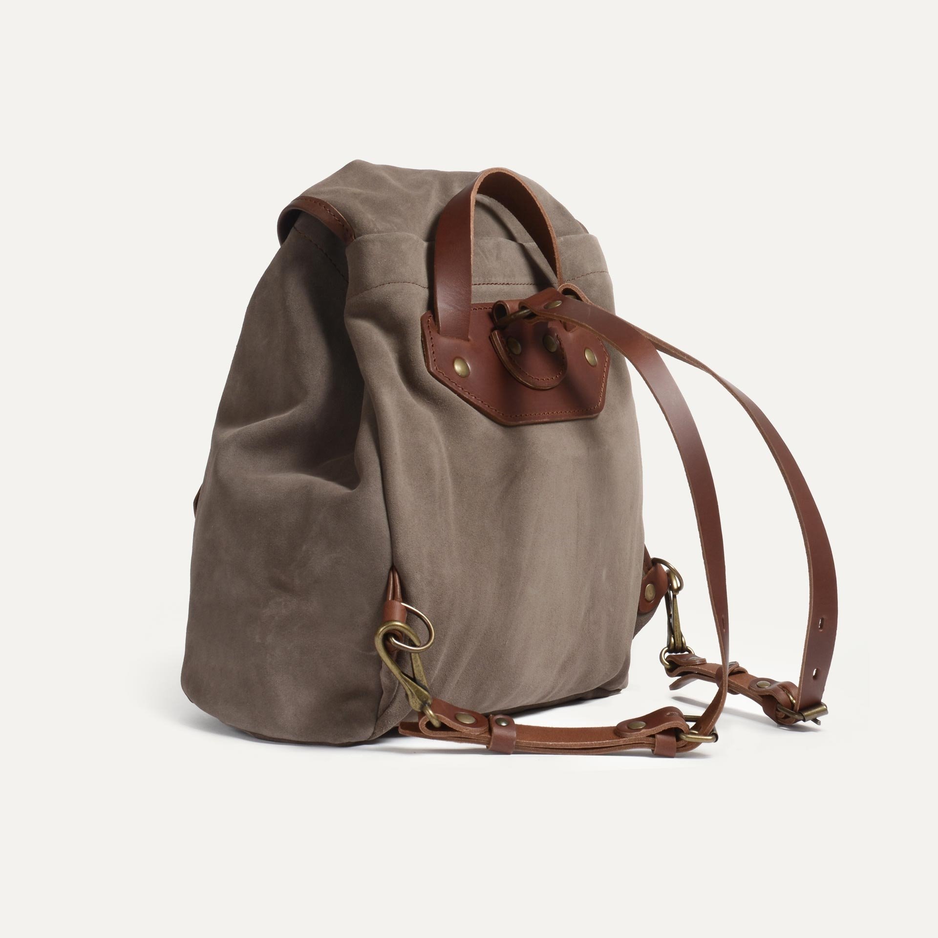 Camp S backpack / Suede - Almond (image n°2)