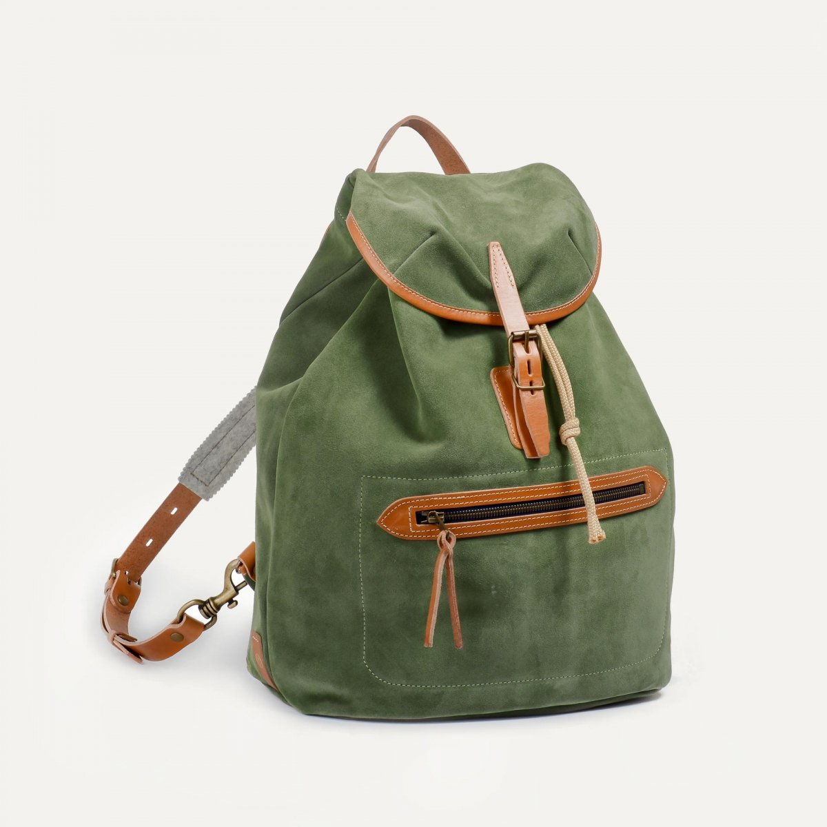 Camp backpack / Suede - Agave (image n°2)