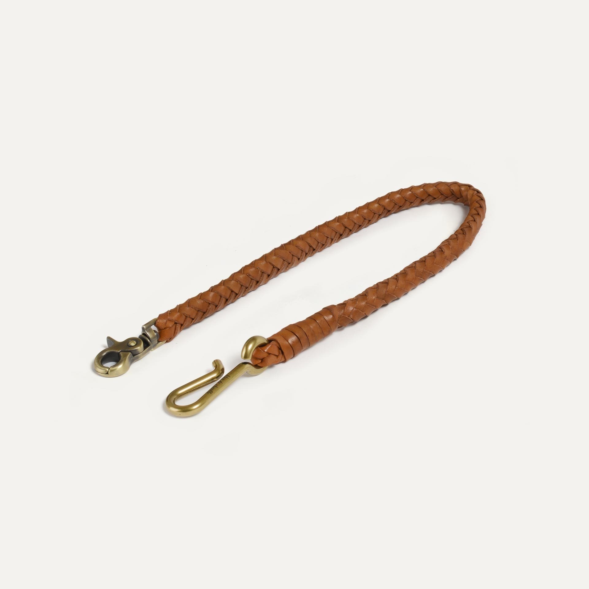 Hook L braided key ring - Honey (image n°2)