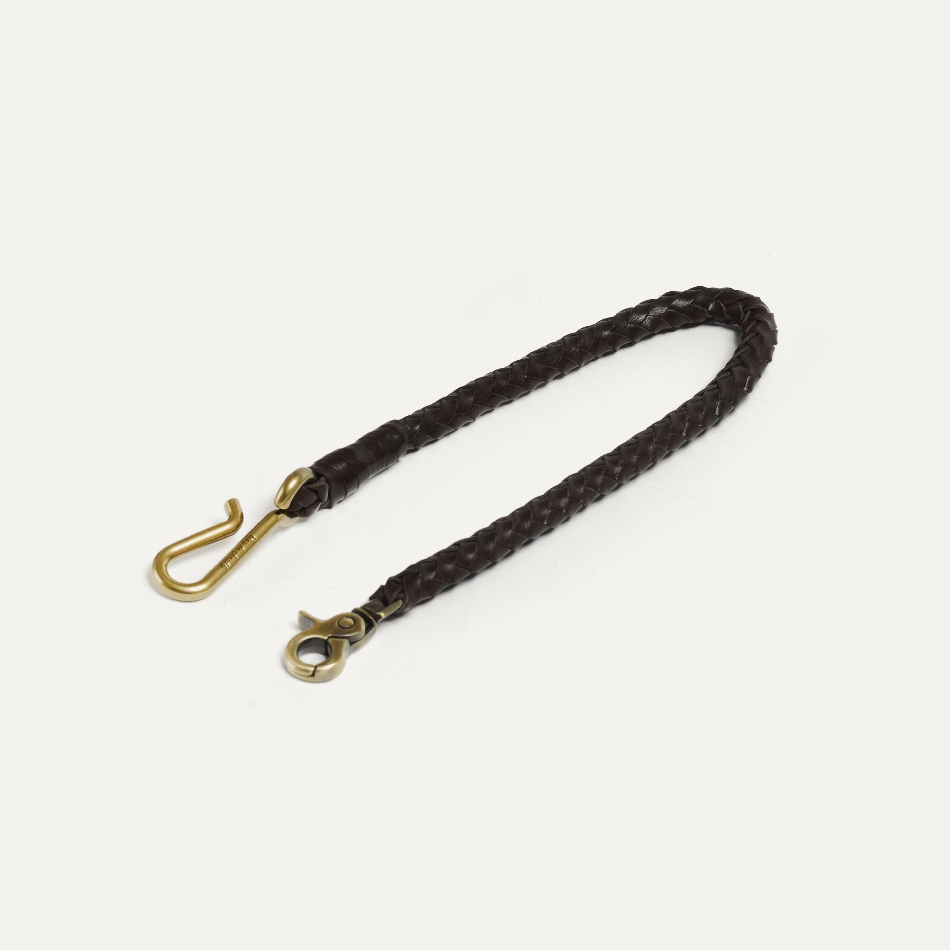 Hook L braided key ring - Black (image n°2)