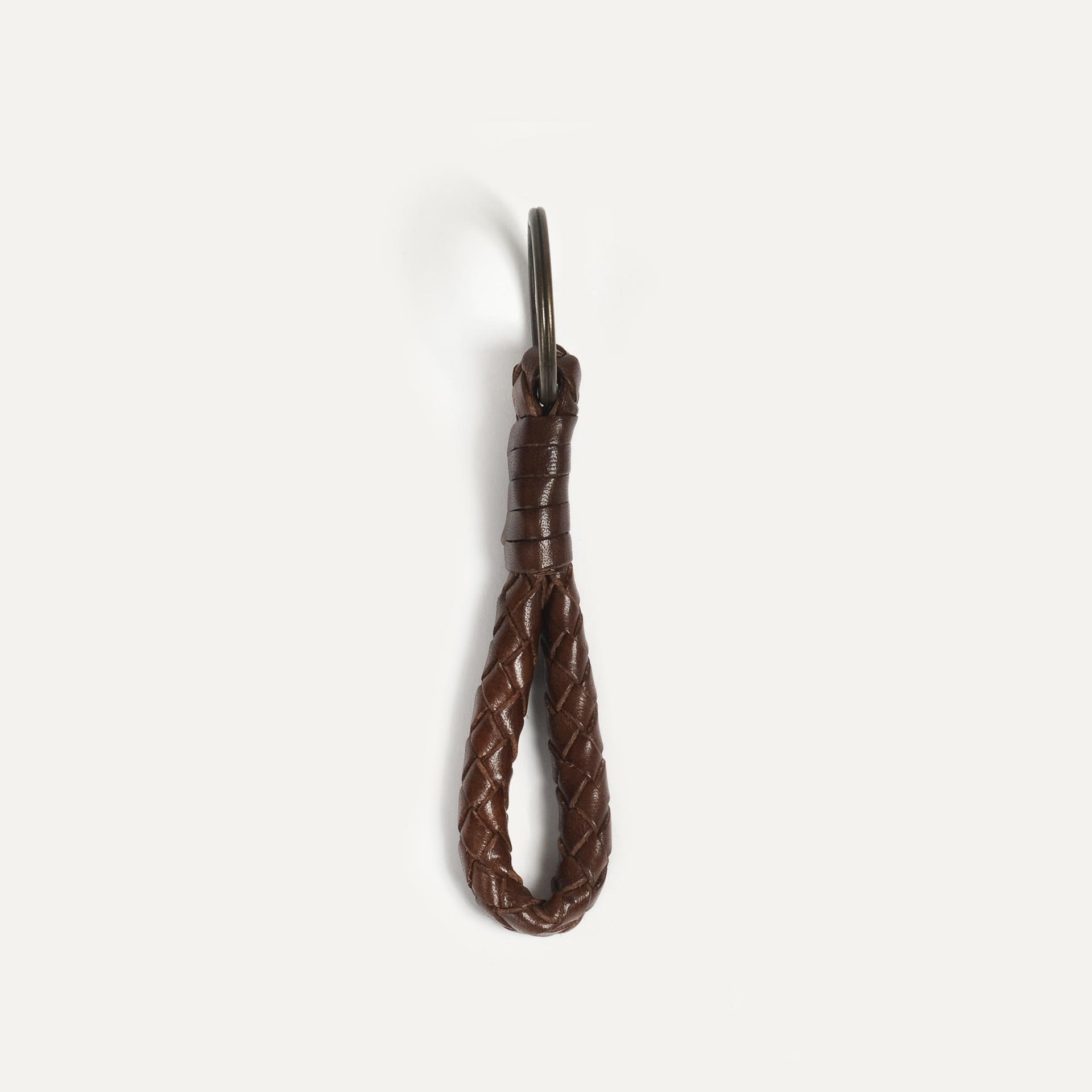Ring S braided key ring - Brown (image n°1)