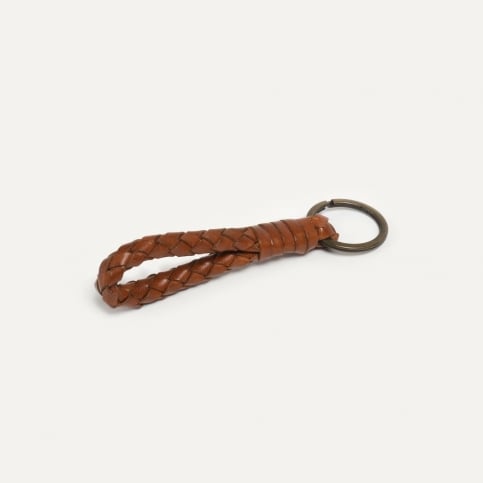 Porte clé tresse Ring S - Miel