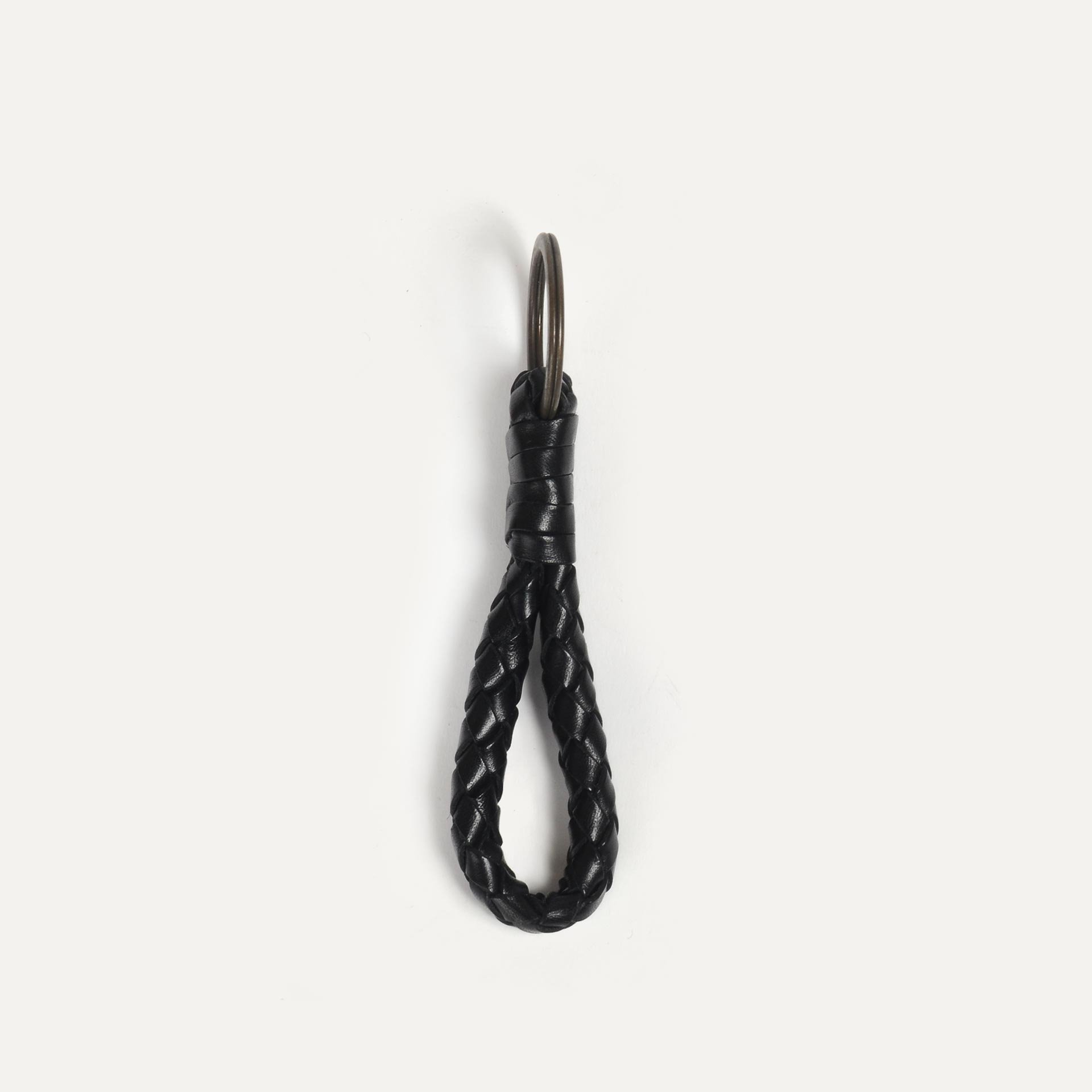 Ring S braided key ring - Black (image n°1)