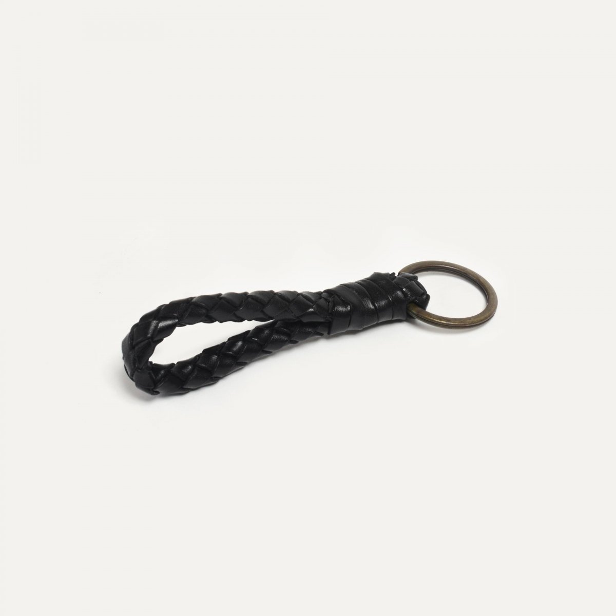 Porte clé tressé Ring S - Noir (image n°1)