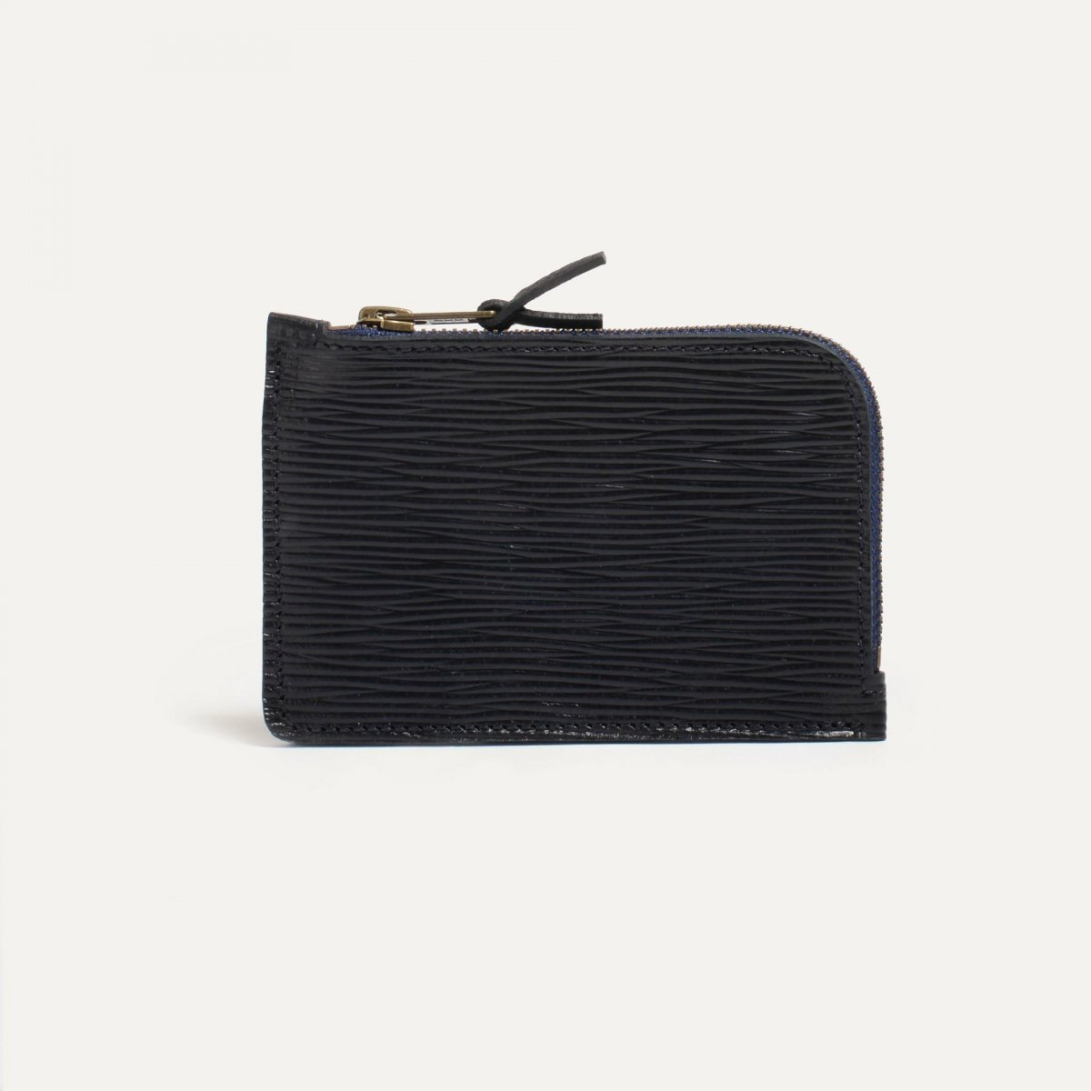 Porte monnaie zippé Pognon / L - cuir Liégé noir (image n°1)