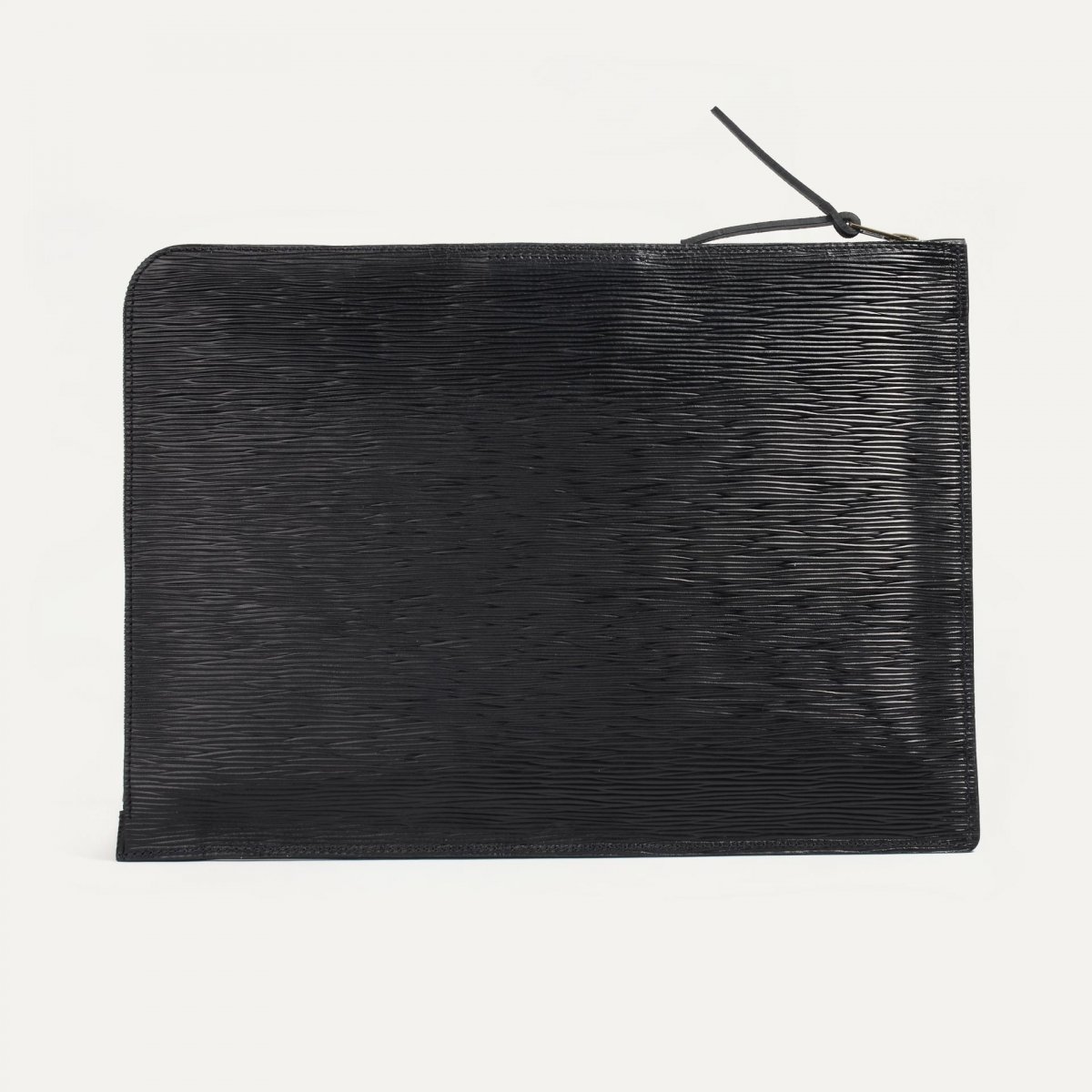 Jim Laptop sleeve 13” - black épi leather (image n°3)