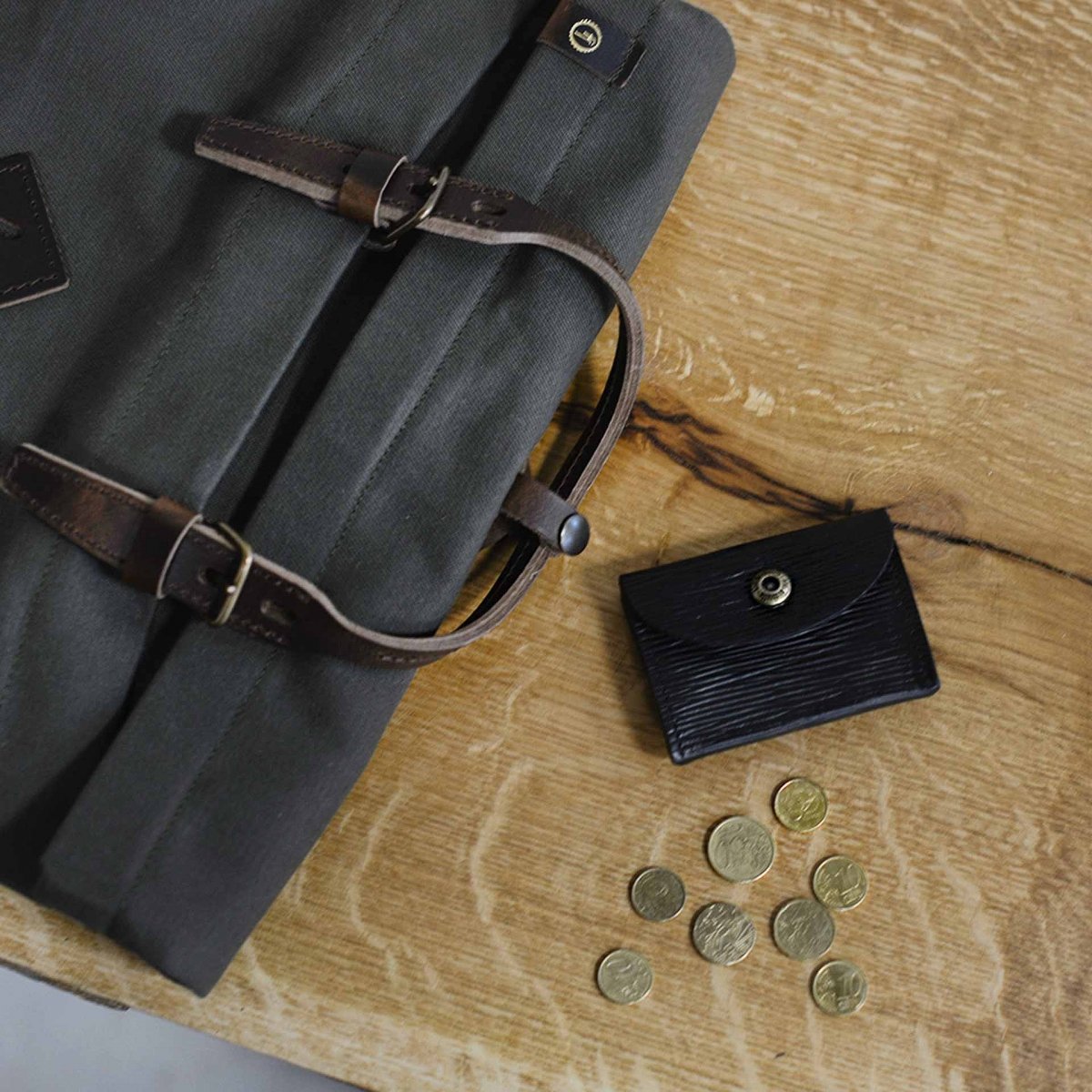 Talbin Shoemaker purse - black cork leather (image n°5)
