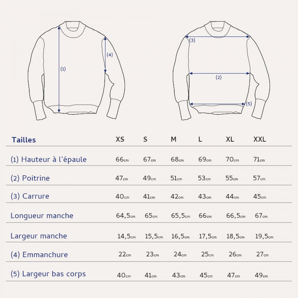Marinepullover Cancale - Marineblau (image n°8)