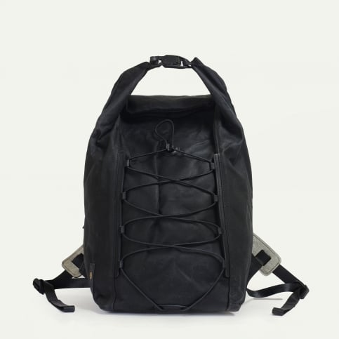 Météore backpack - Black waxed