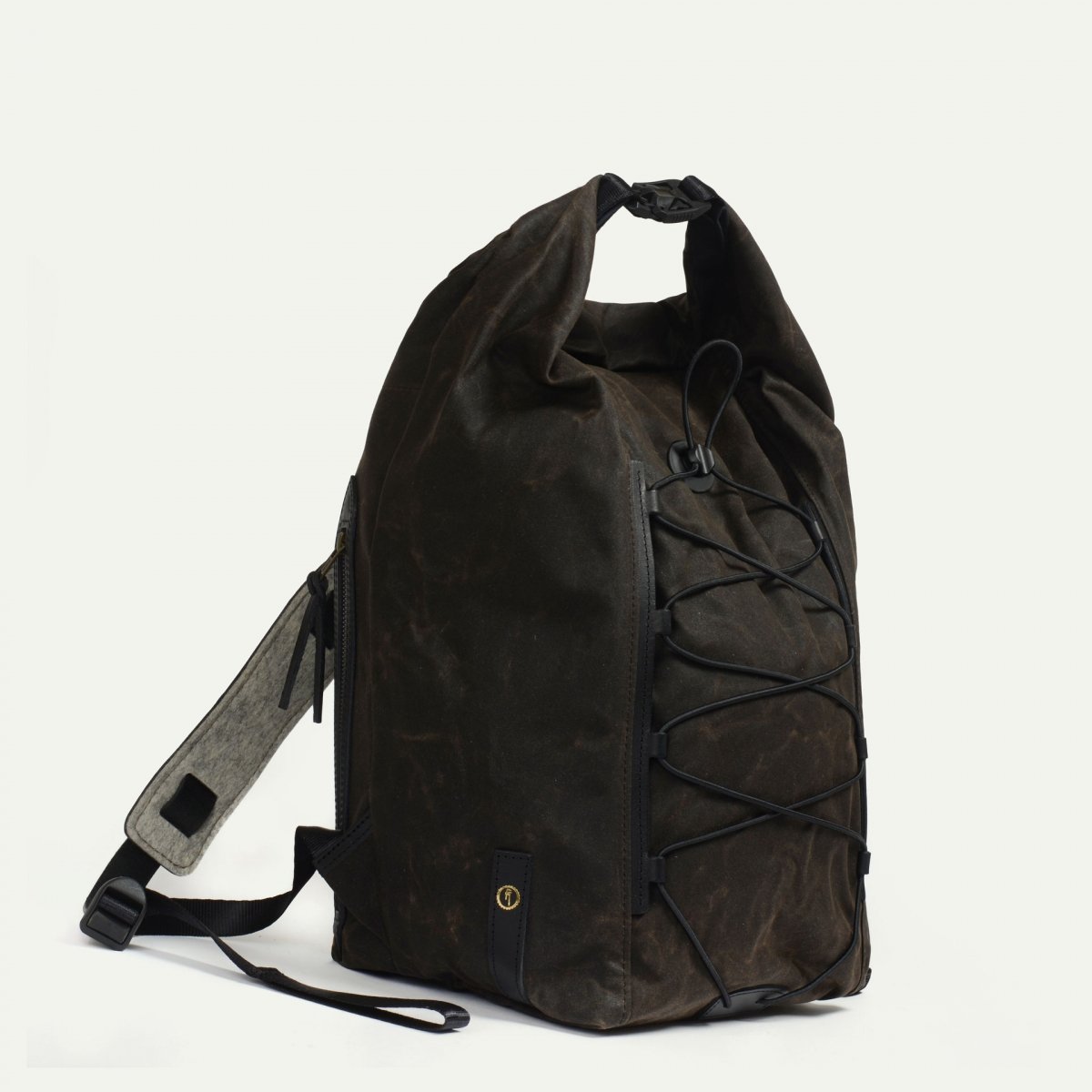 Météore backpack - Khaki waxed (image n°2)