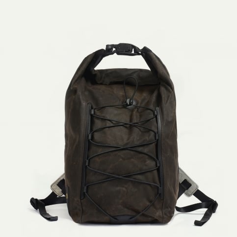 Météore backpack - Khaki waxed