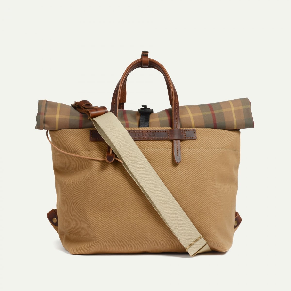 Woody Business bag - Check Camel (image n°3)