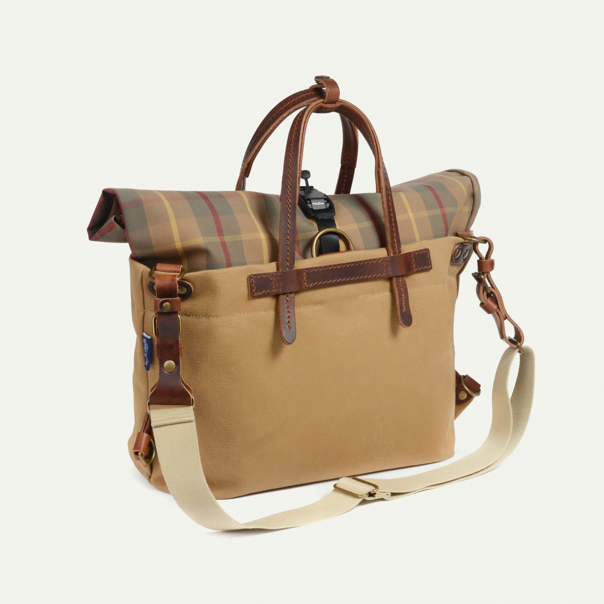 Businesstasche Woody - kariert camel (image n°4)