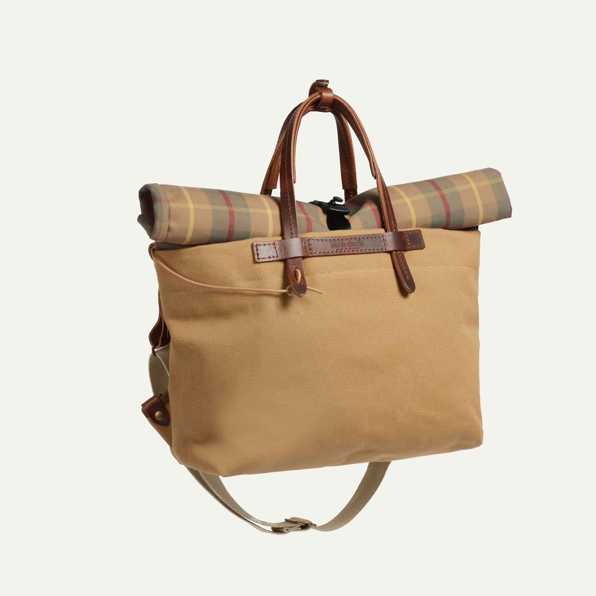 Businesstasche Woody - kariert camel (image n°3)