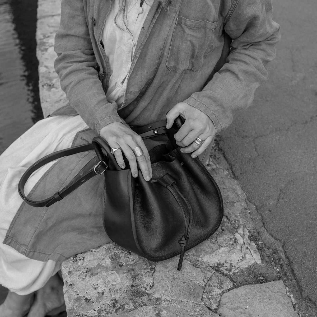 Sac seau DIANE - Noir (image n°5)