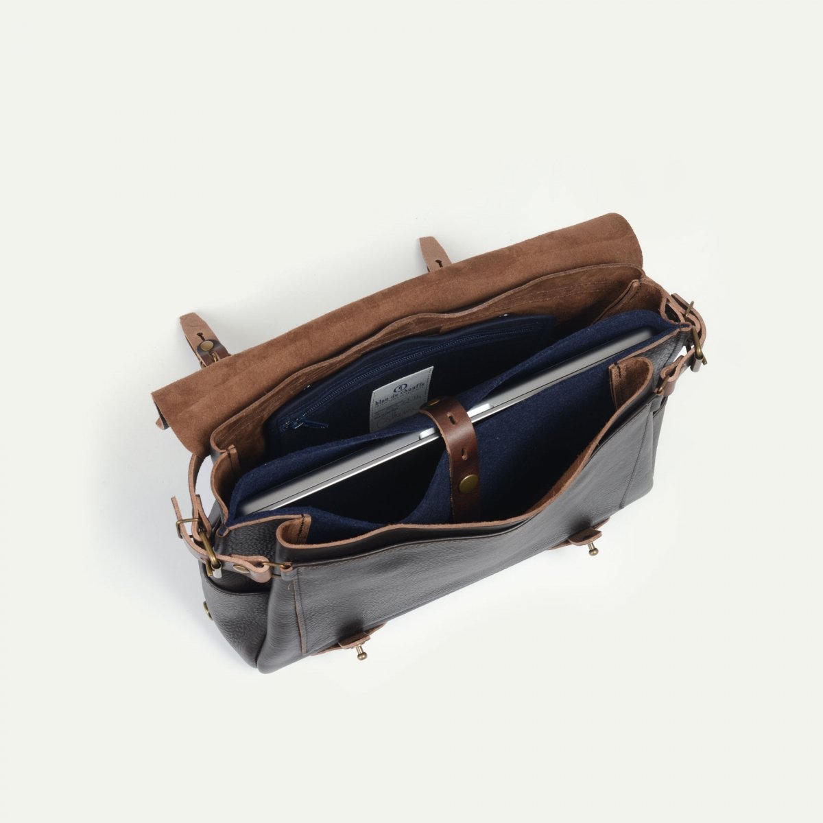 Postman bag Éclair M - Dark Brown - Men's Leather Messenger