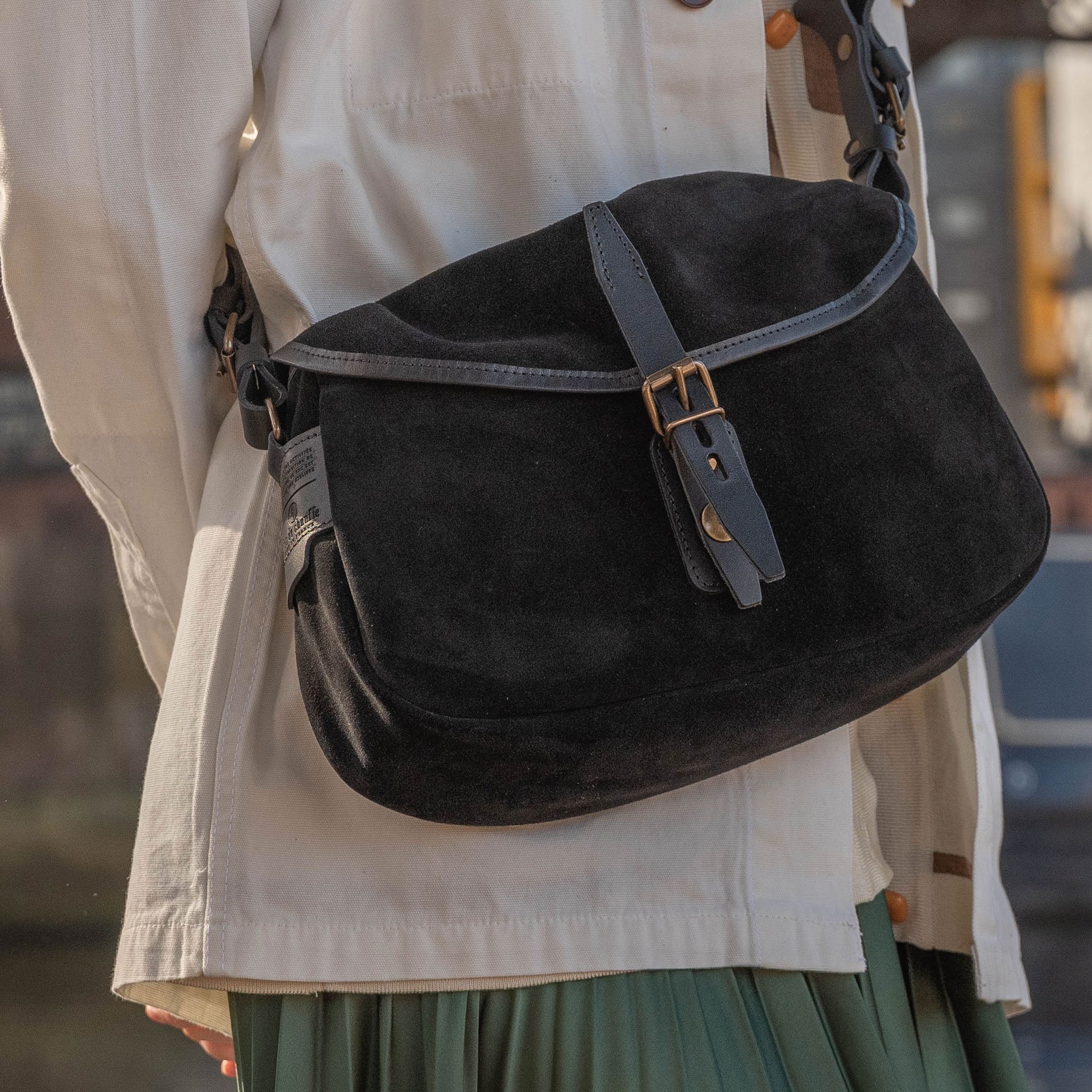 Fisherman's Musette XS / Suede - Black (image n°7)
