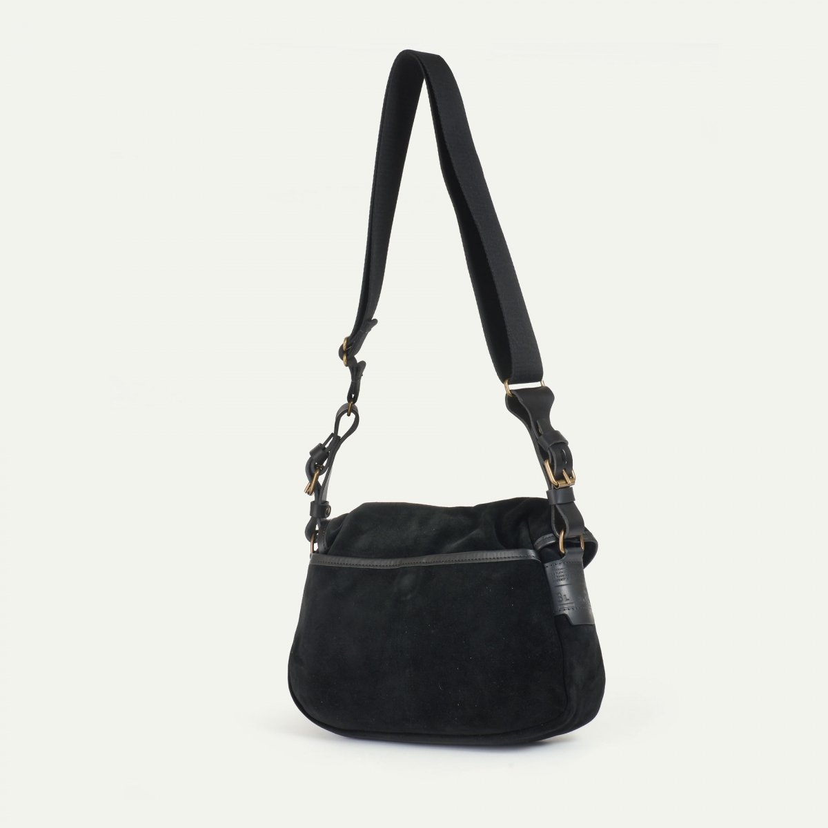 Musette du Pêcheur XS / Cuir Velours - Noir (image n°3)