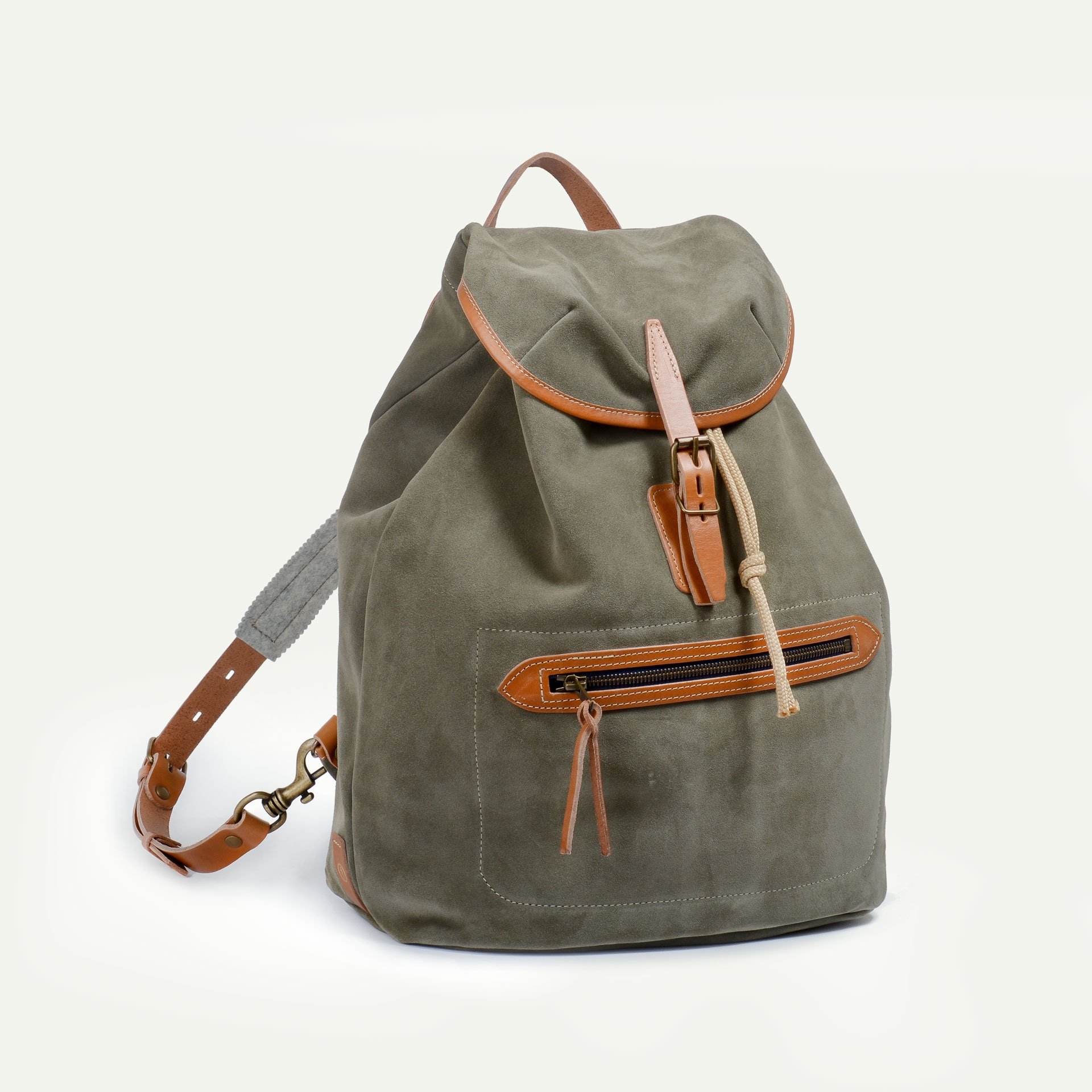 Camp backpack / Suede - Vert bouleau (image n°1)