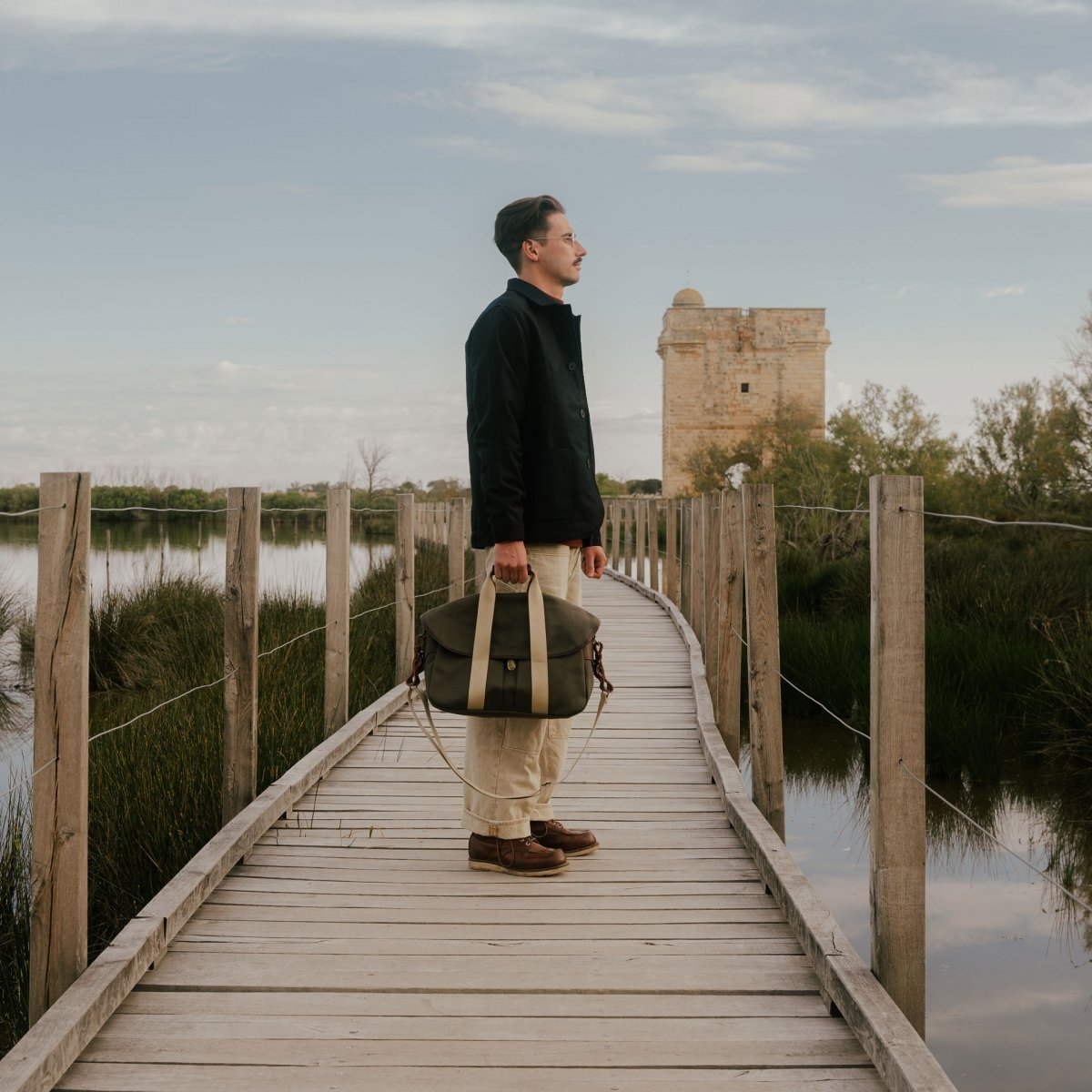 Business Musette bag - Khaki BM (image n°8)