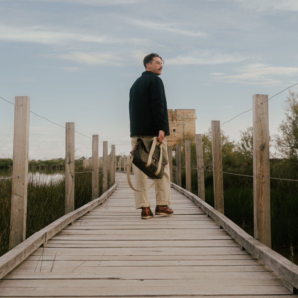 Businesstasche Musette - Khaki BM (image n°10)