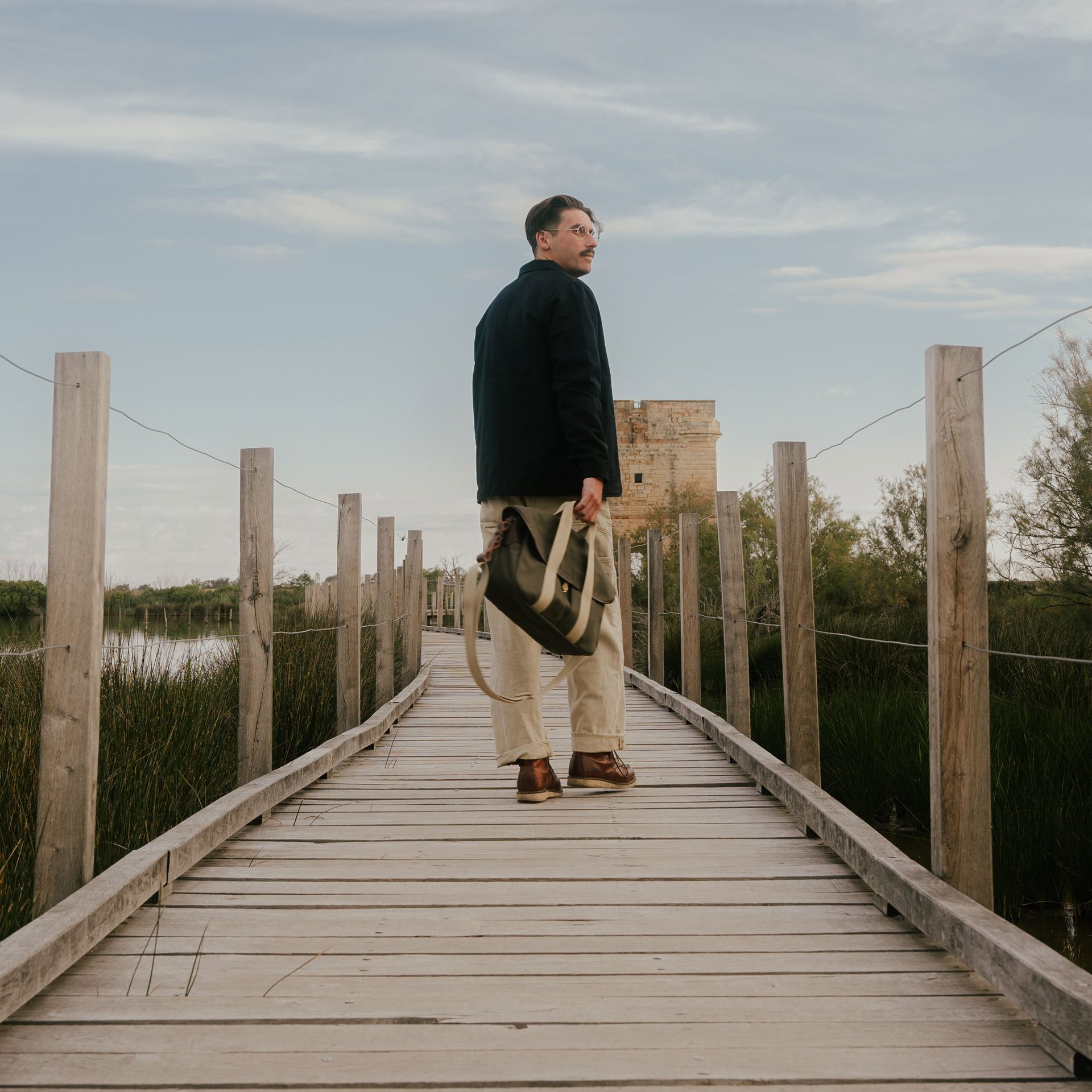 Businesstasche Musette - Khaki BM (image n°10)