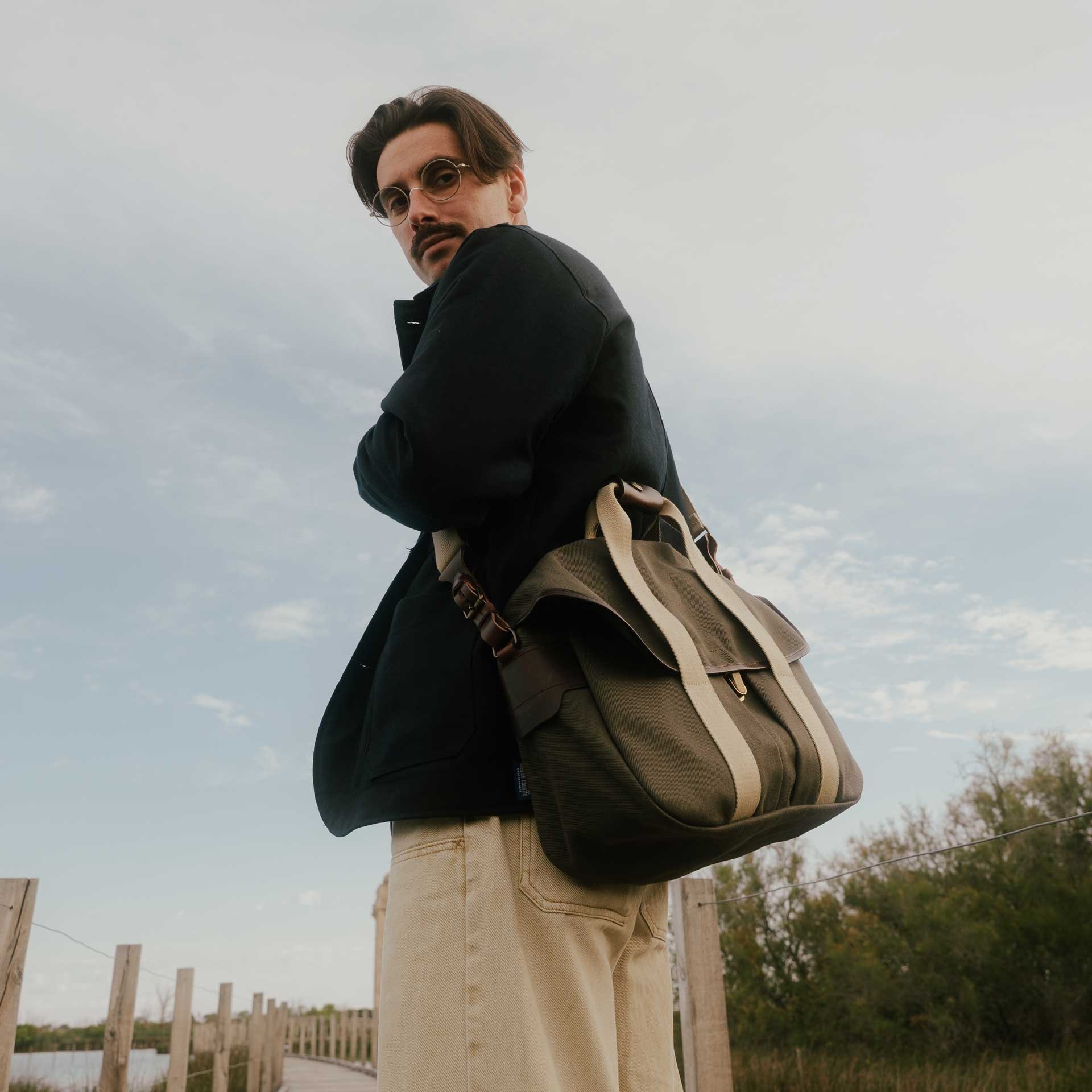 Businesstasche Musette - Khaki BM (image n°7)