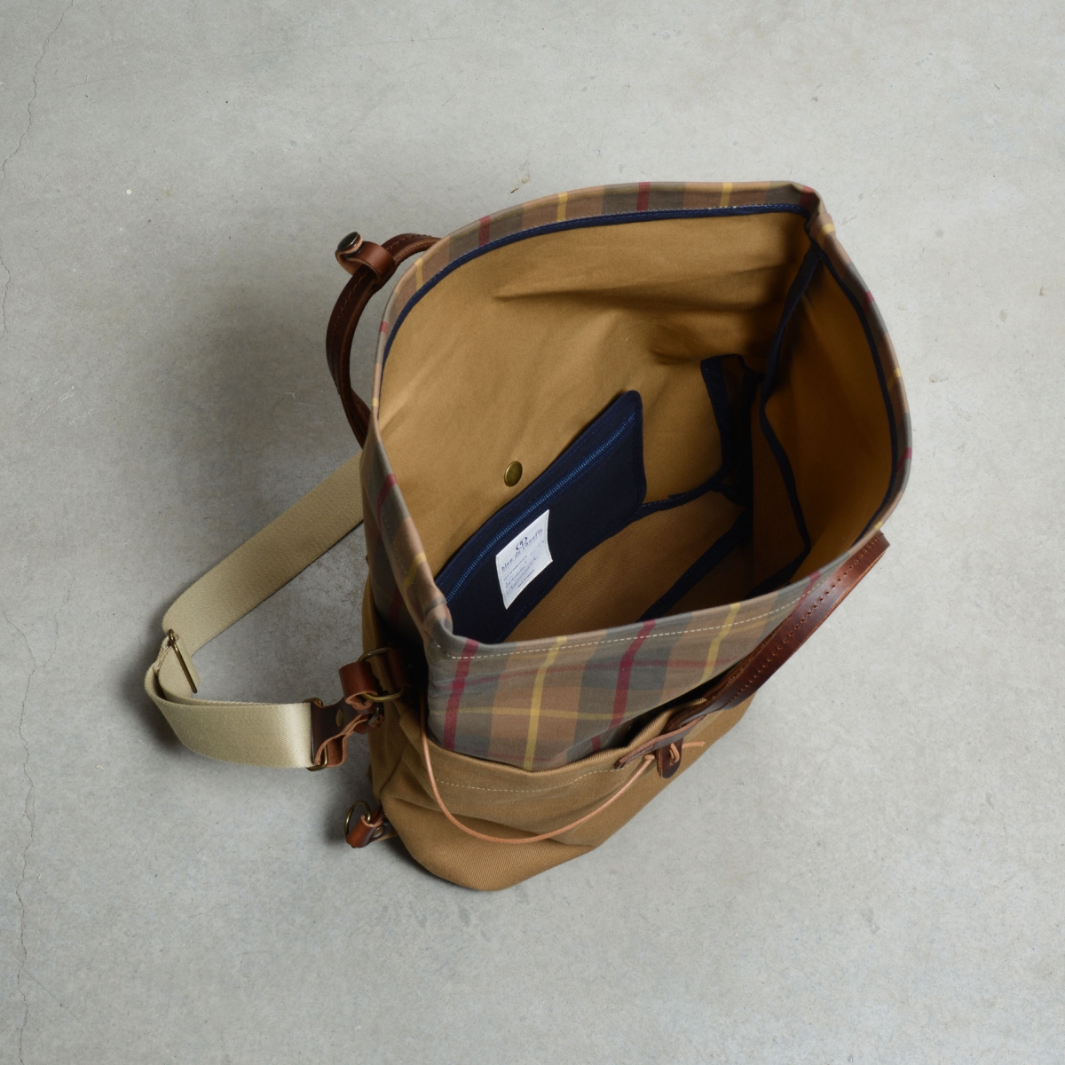 Businesstasche Woody - kariert camel (image n°10)