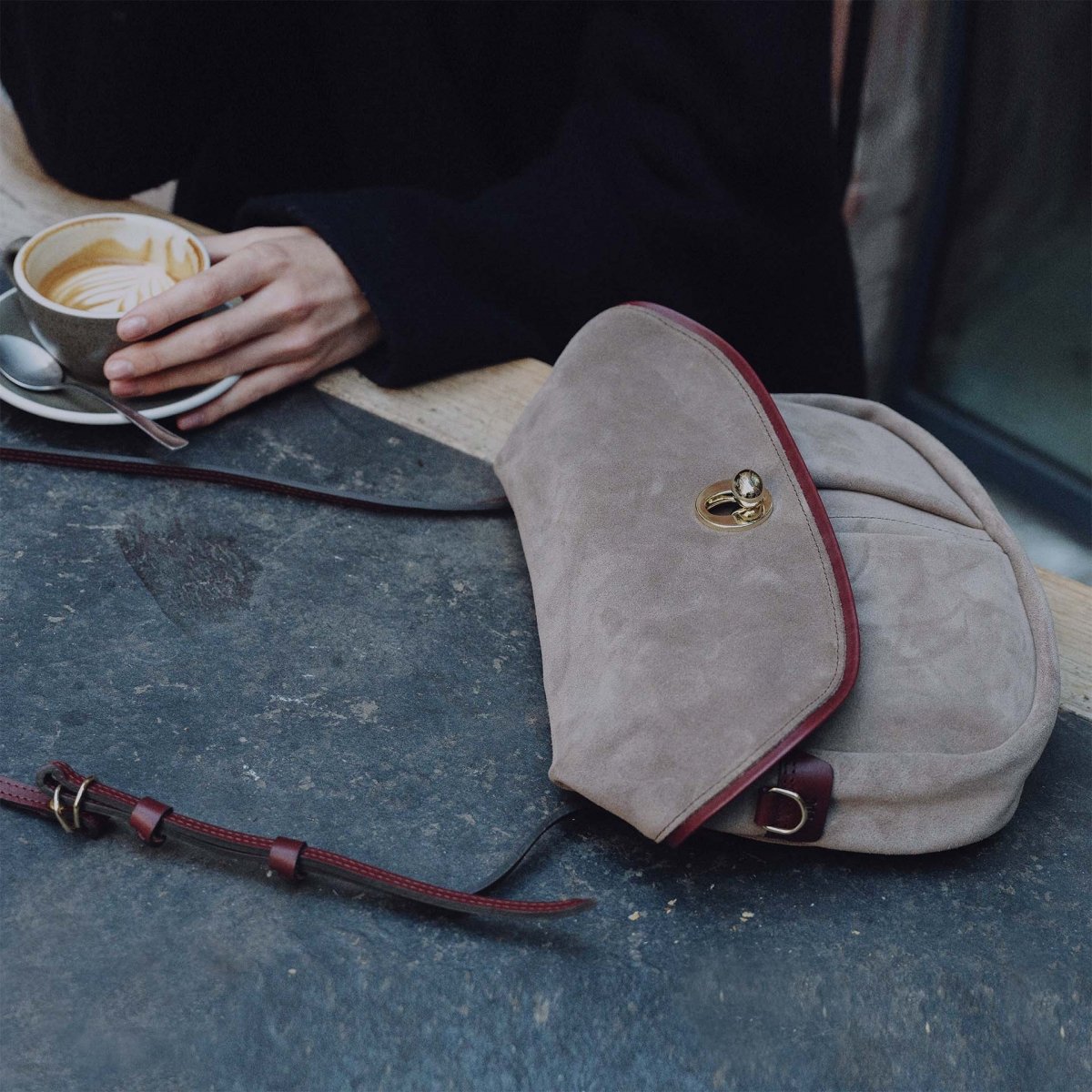 Soft  musette S Janice - Almond (image n°6)